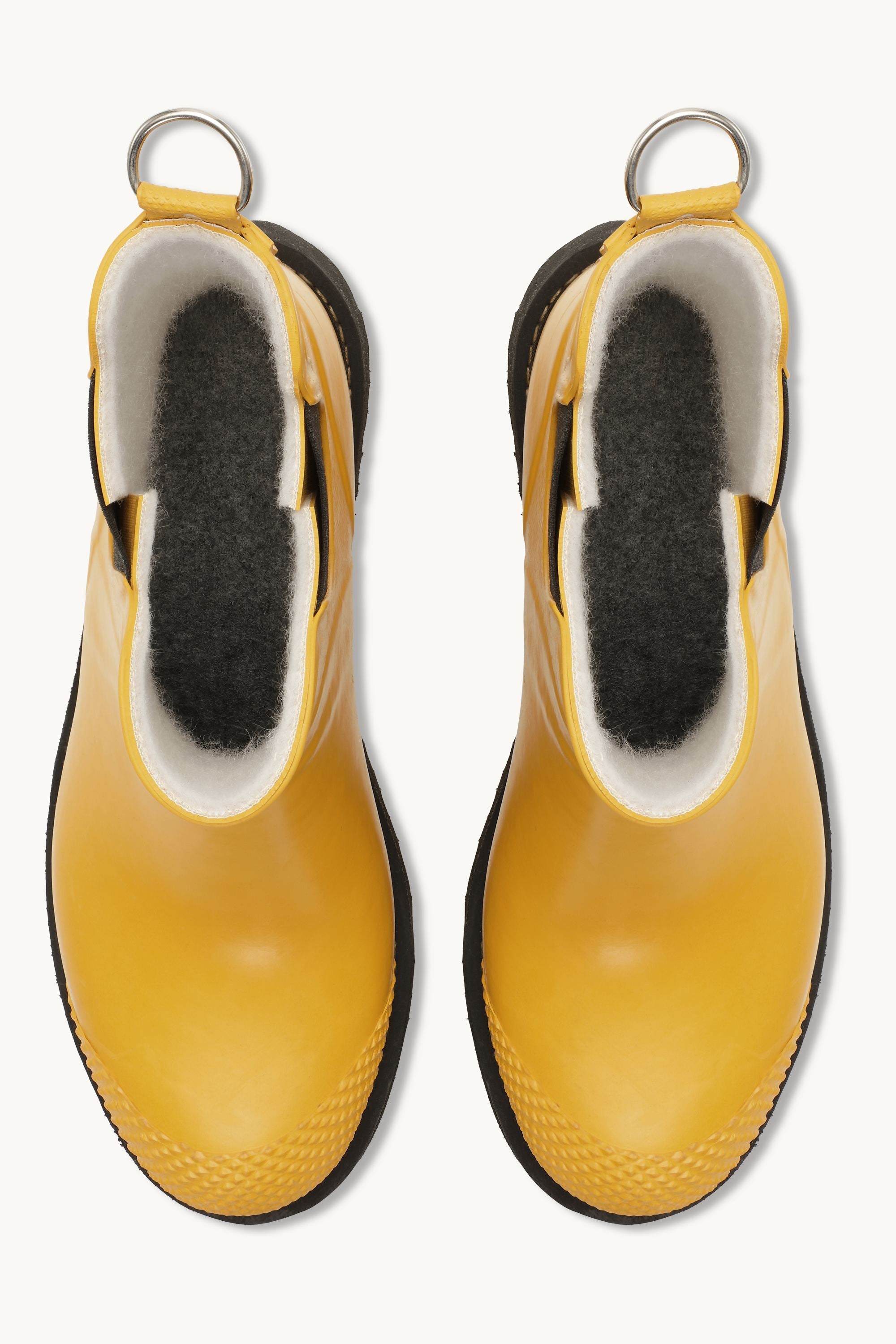 Bottes Courtes En Caoutchouc À Talon Haut - Cyber Jaune