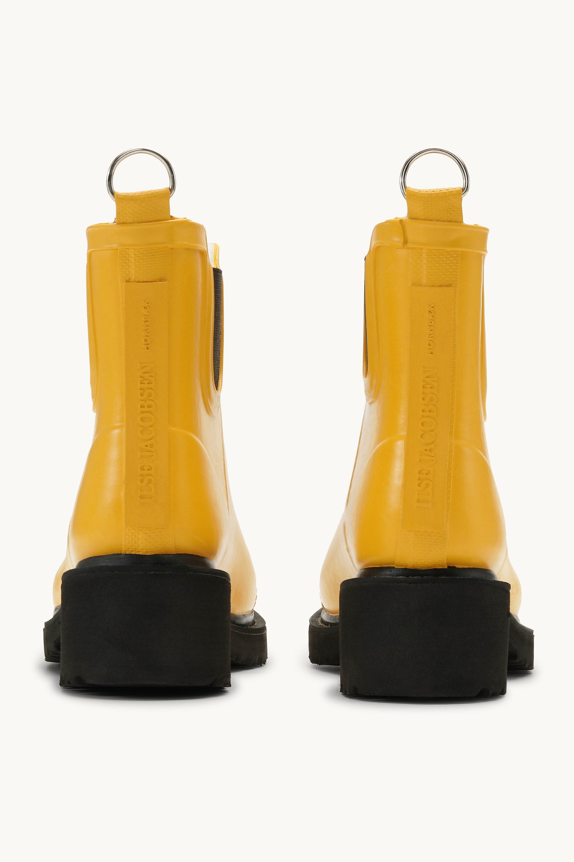 Bottes Courtes En Caoutchouc À Talon Haut - Cyber Jaune
