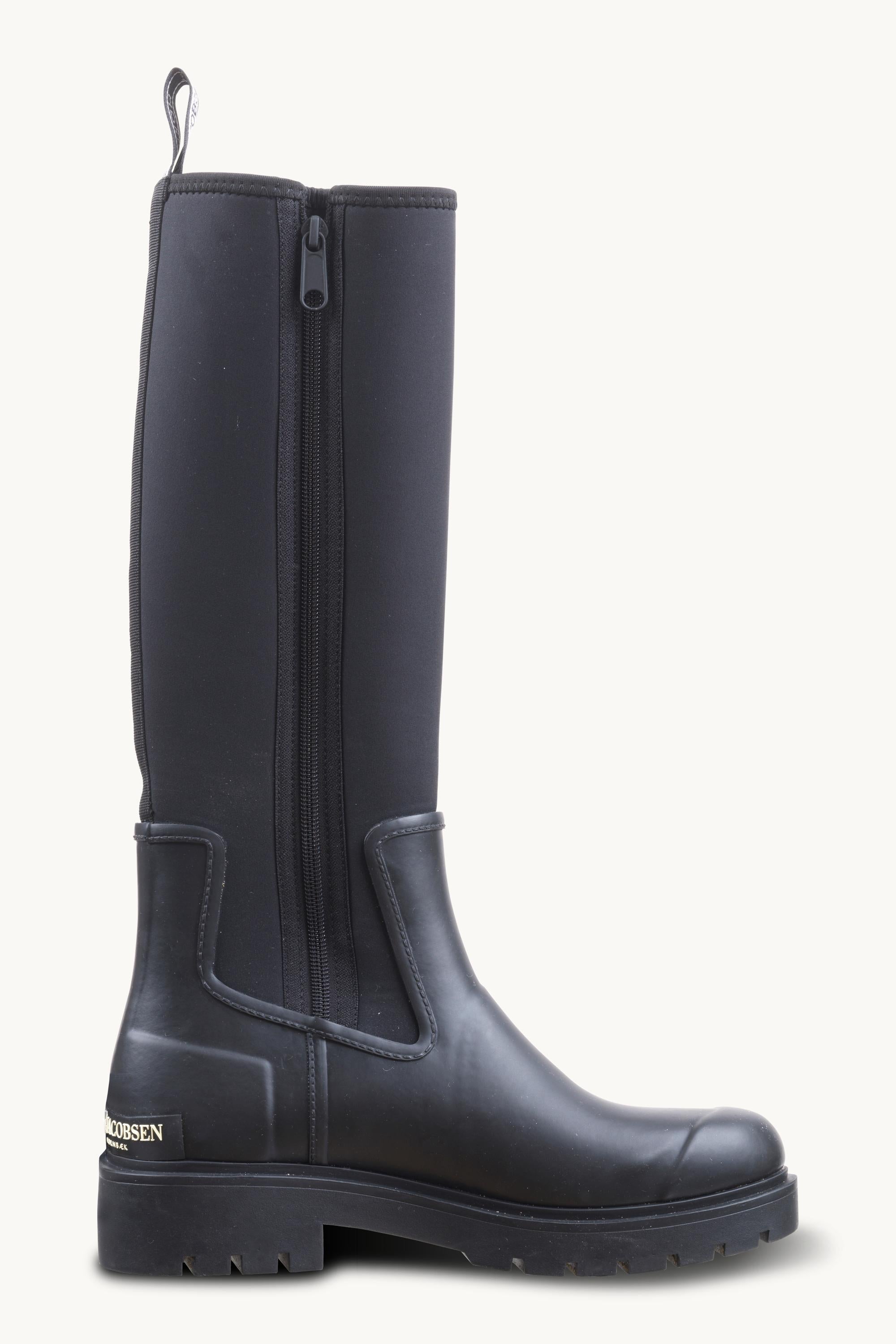 Neoprene Rain Boot - Black Black