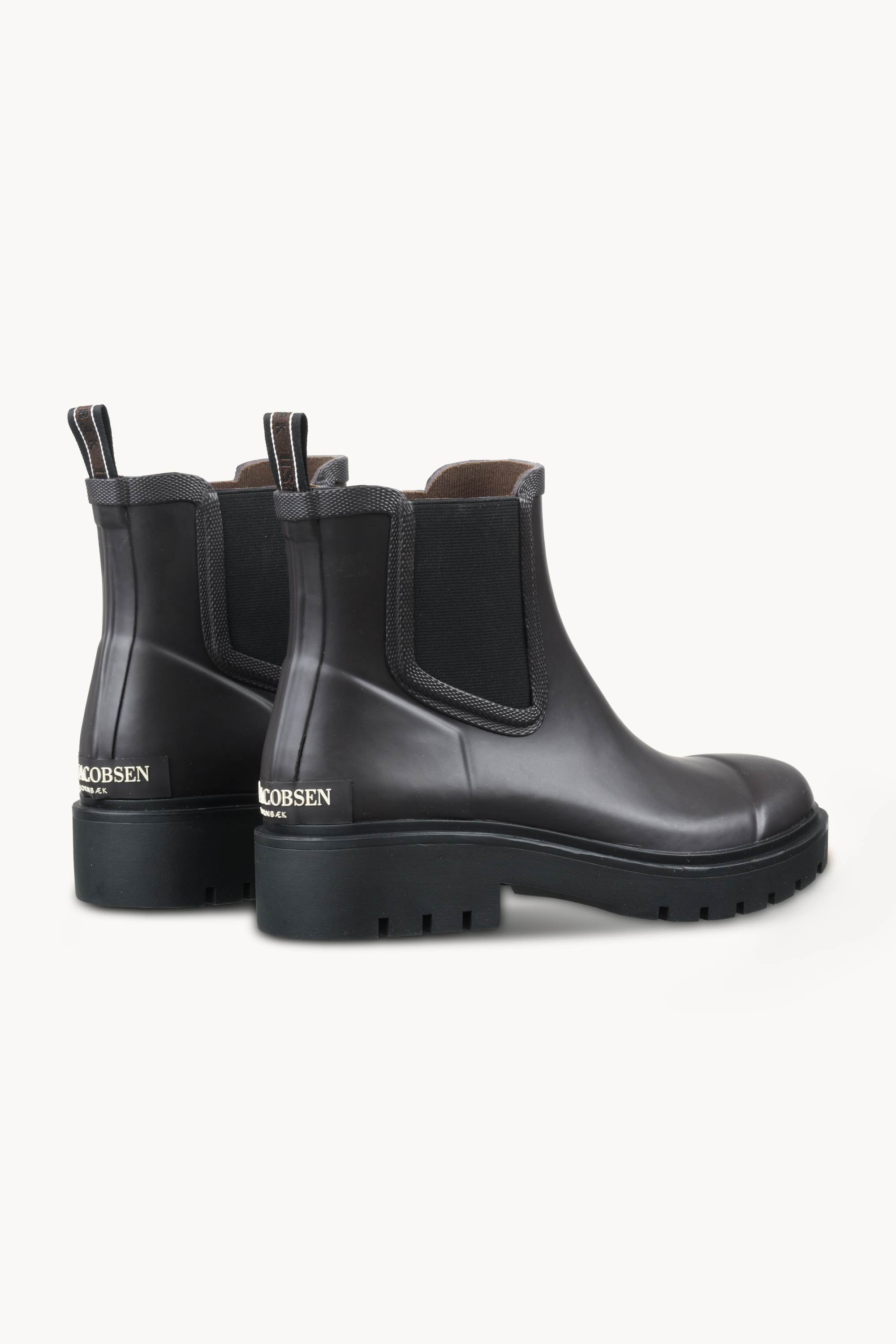 Chelsea Rain Boots - Brown Black