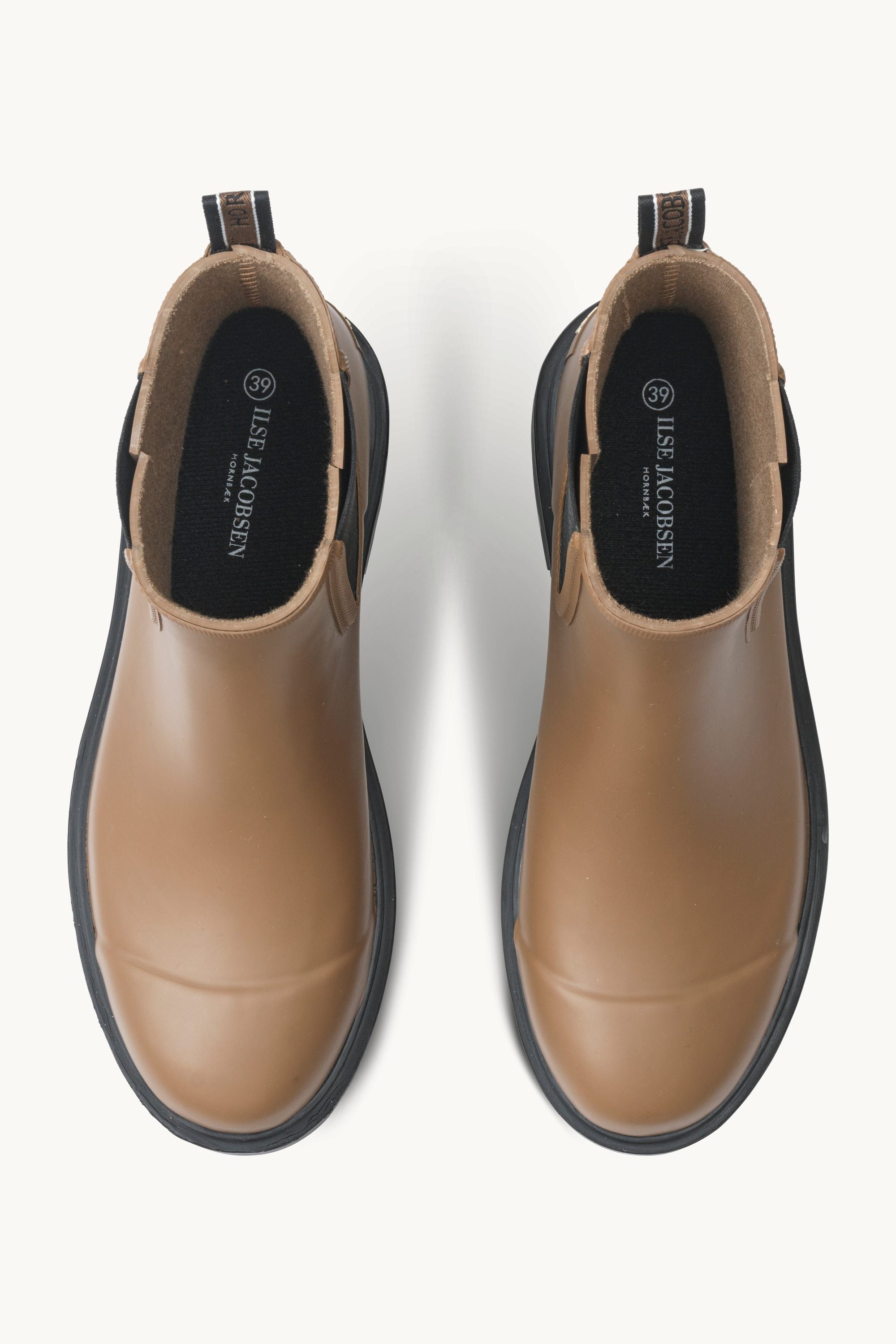 Chelsea Rain Boots - Mocca Black