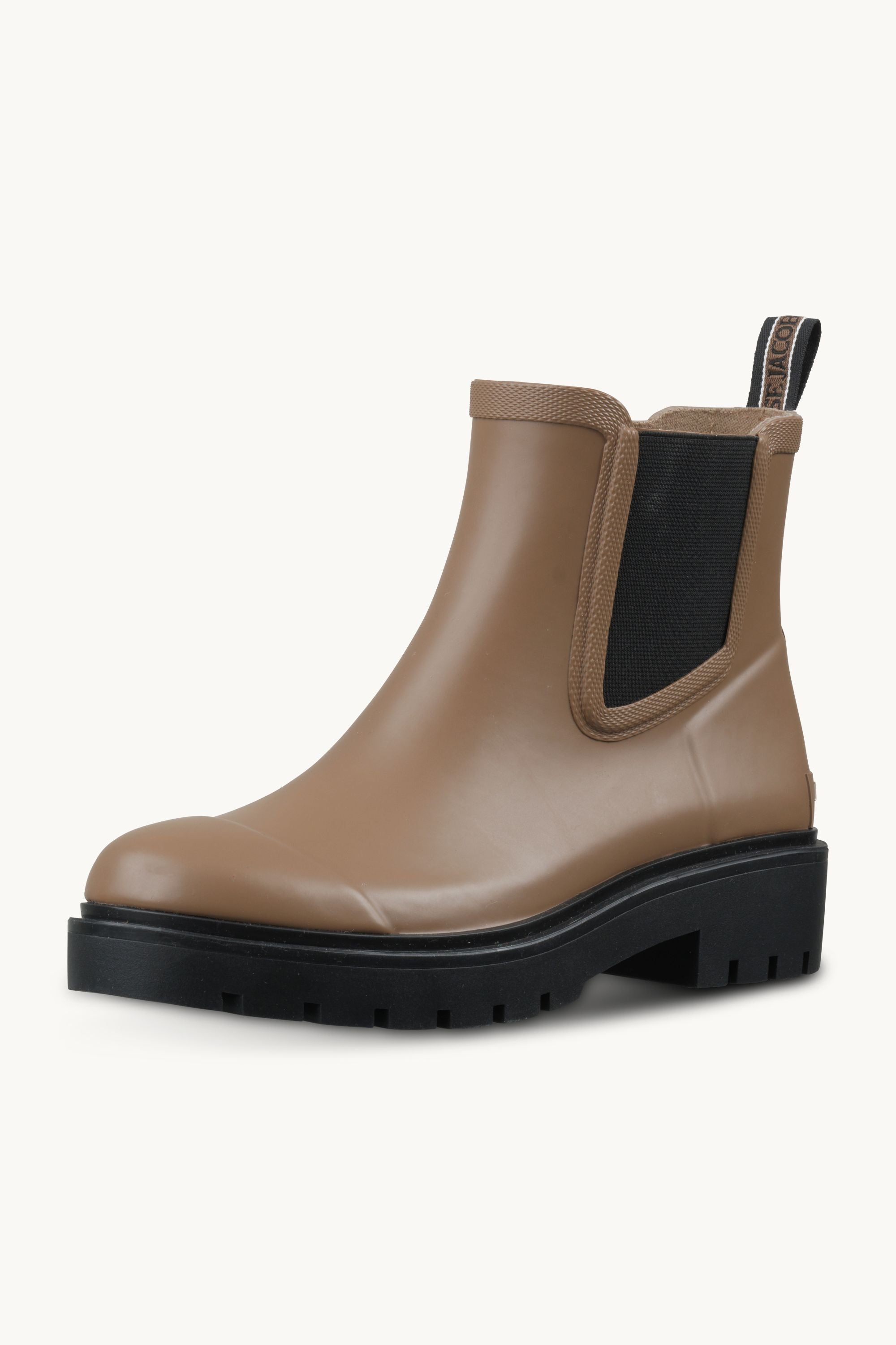 Chelsea Rain Boots - Mocca Black