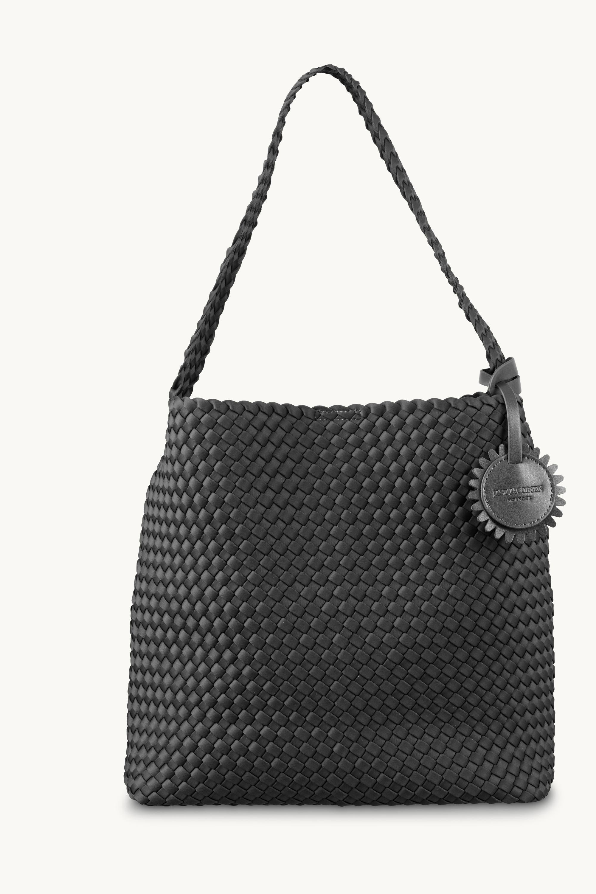 Woven Tote Bag - Black
