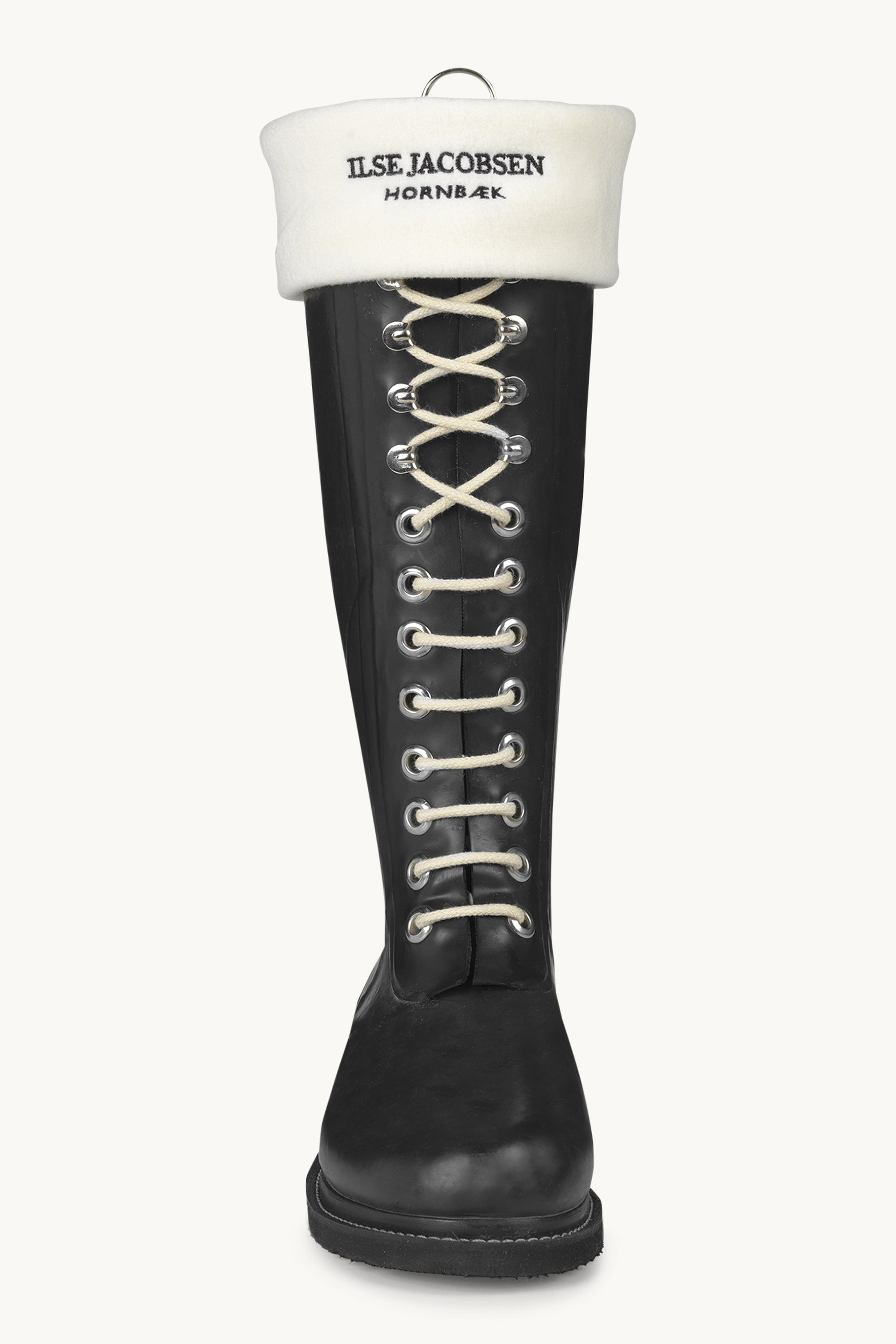 Chaussettes polaires pour bottes de pluie longues RUB1 - Crème Noir