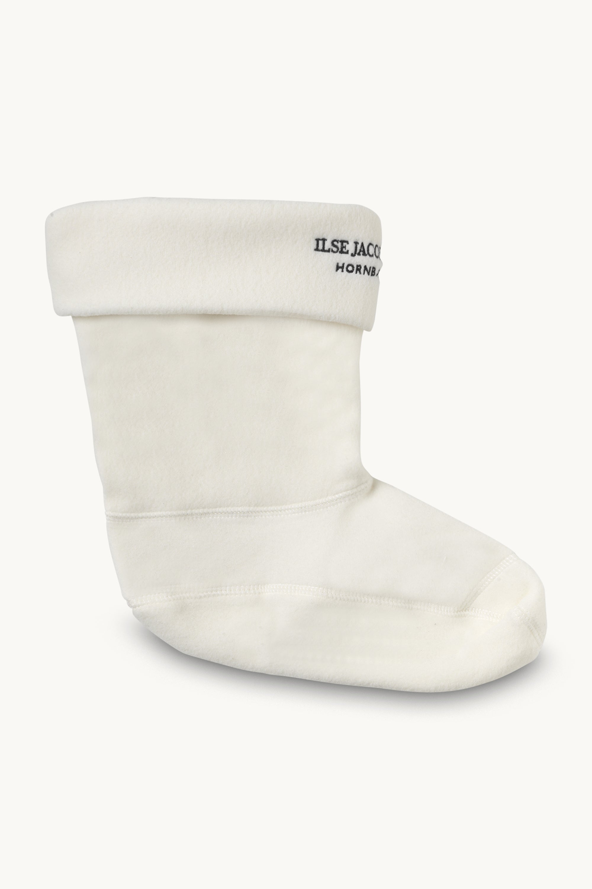 Fleece Sock - Creme Black