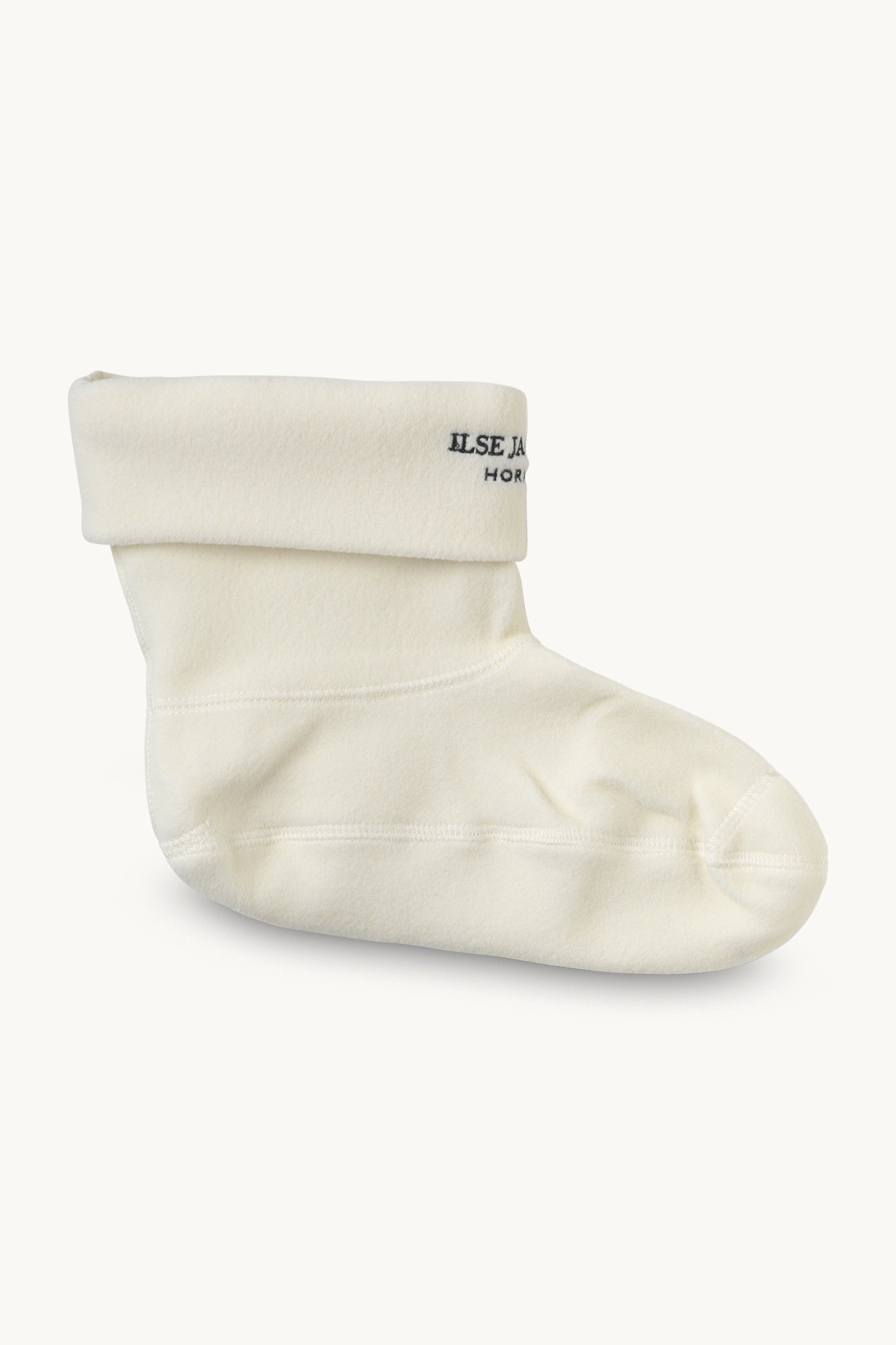 Fleece Sock - Creme Black