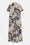 Long Dress A-line - Sand Artsy Stroke Flower