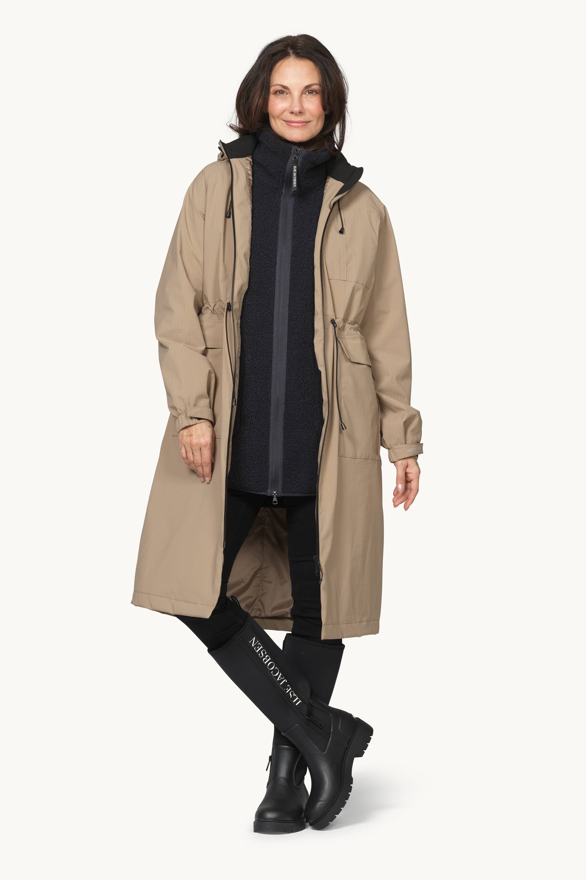 Long Winter Coat - Greige