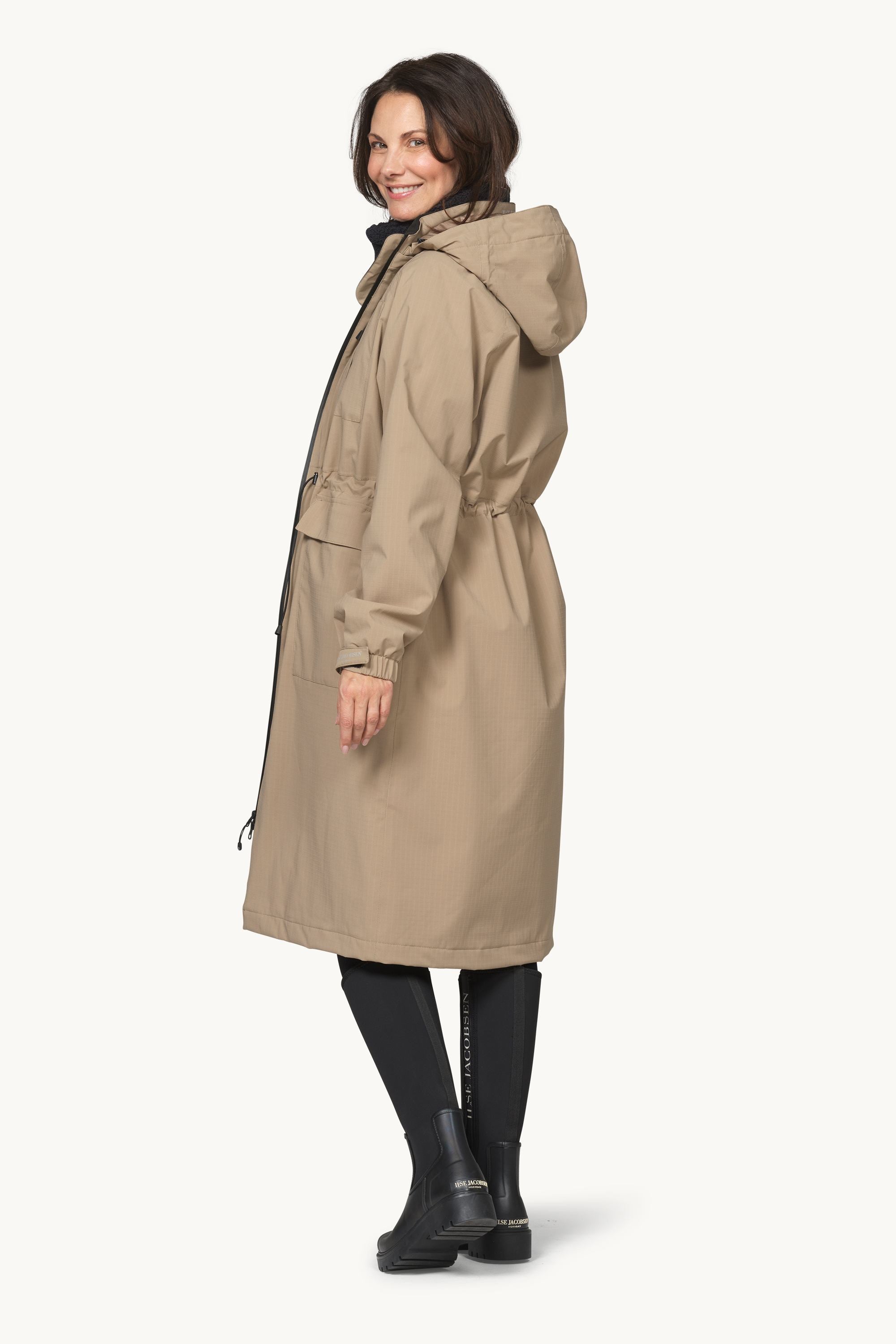 Long Winter Coat - Greige