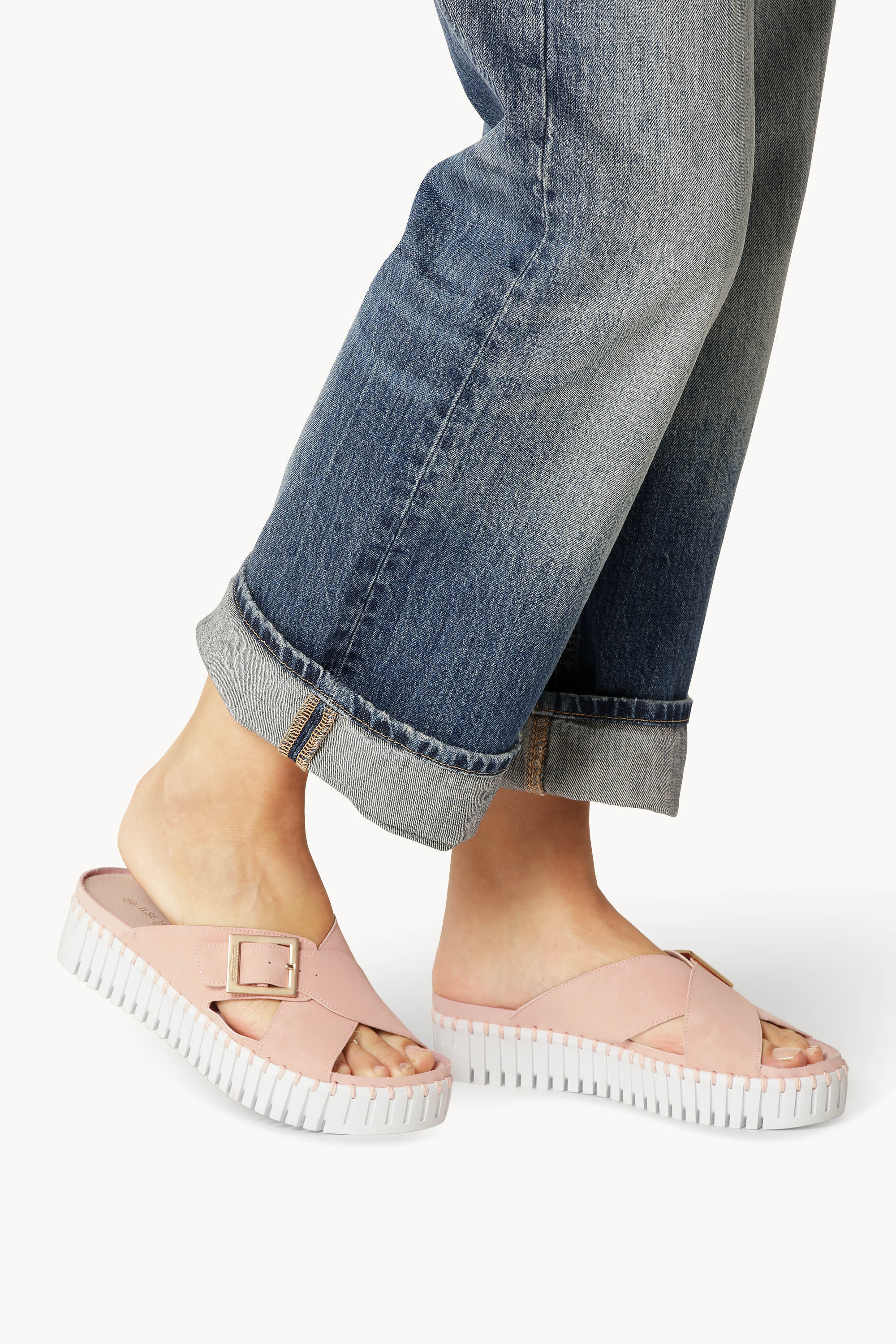 Sandals Crossover - Adobe Rose White