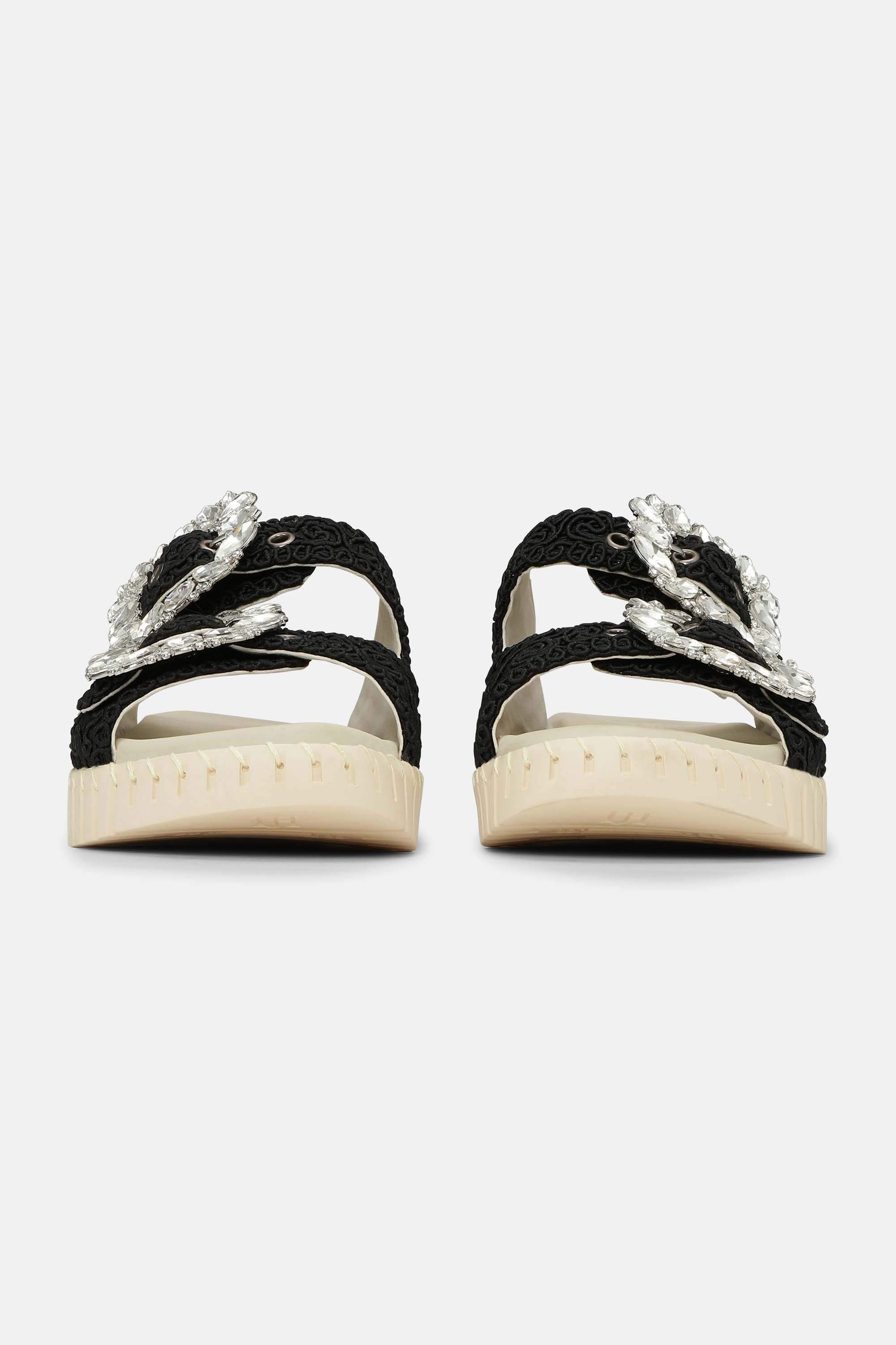 Tulip Sandal - Black Pearled Ivory