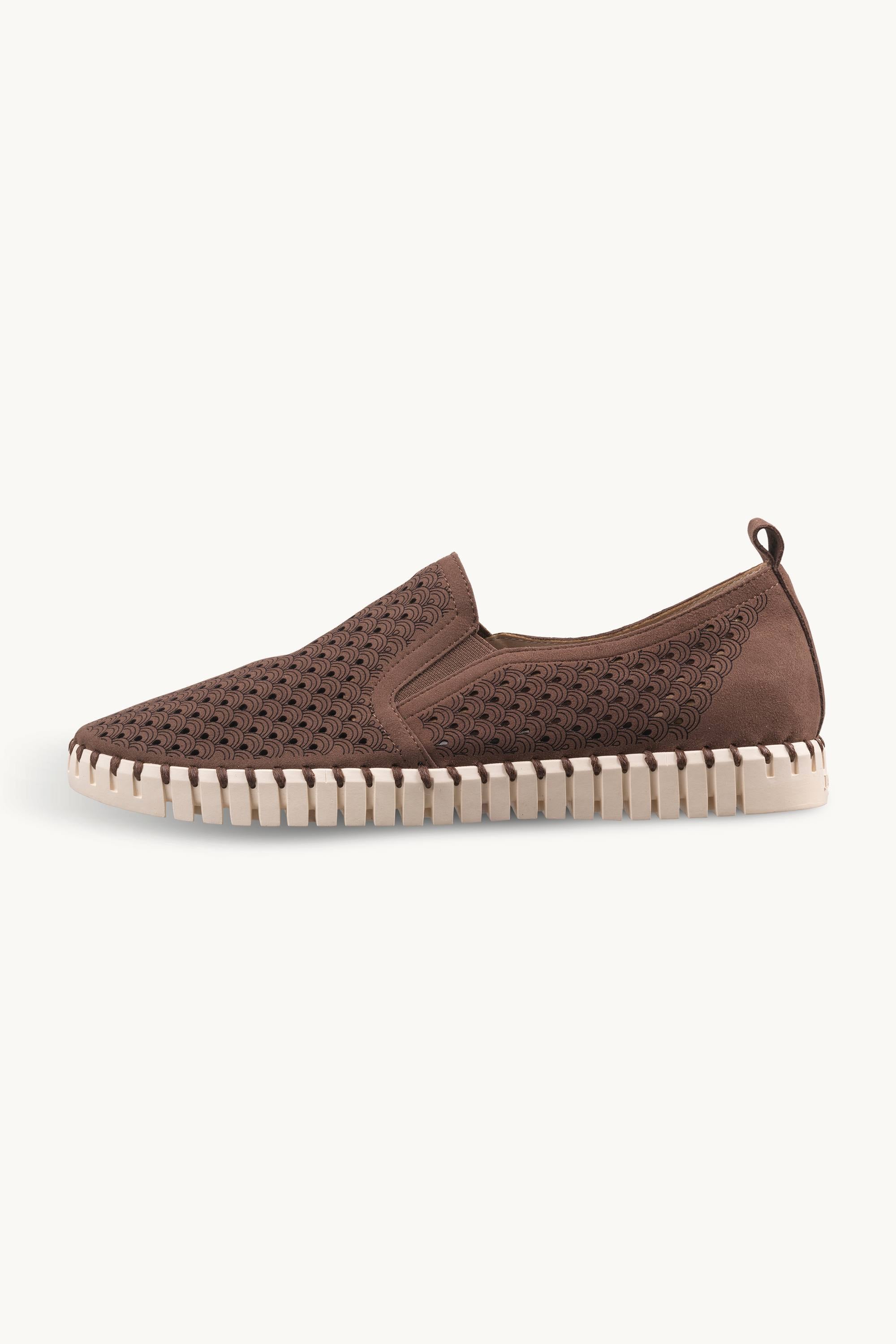 Men’s Comfort Shoes - Brown Pearled Ivory