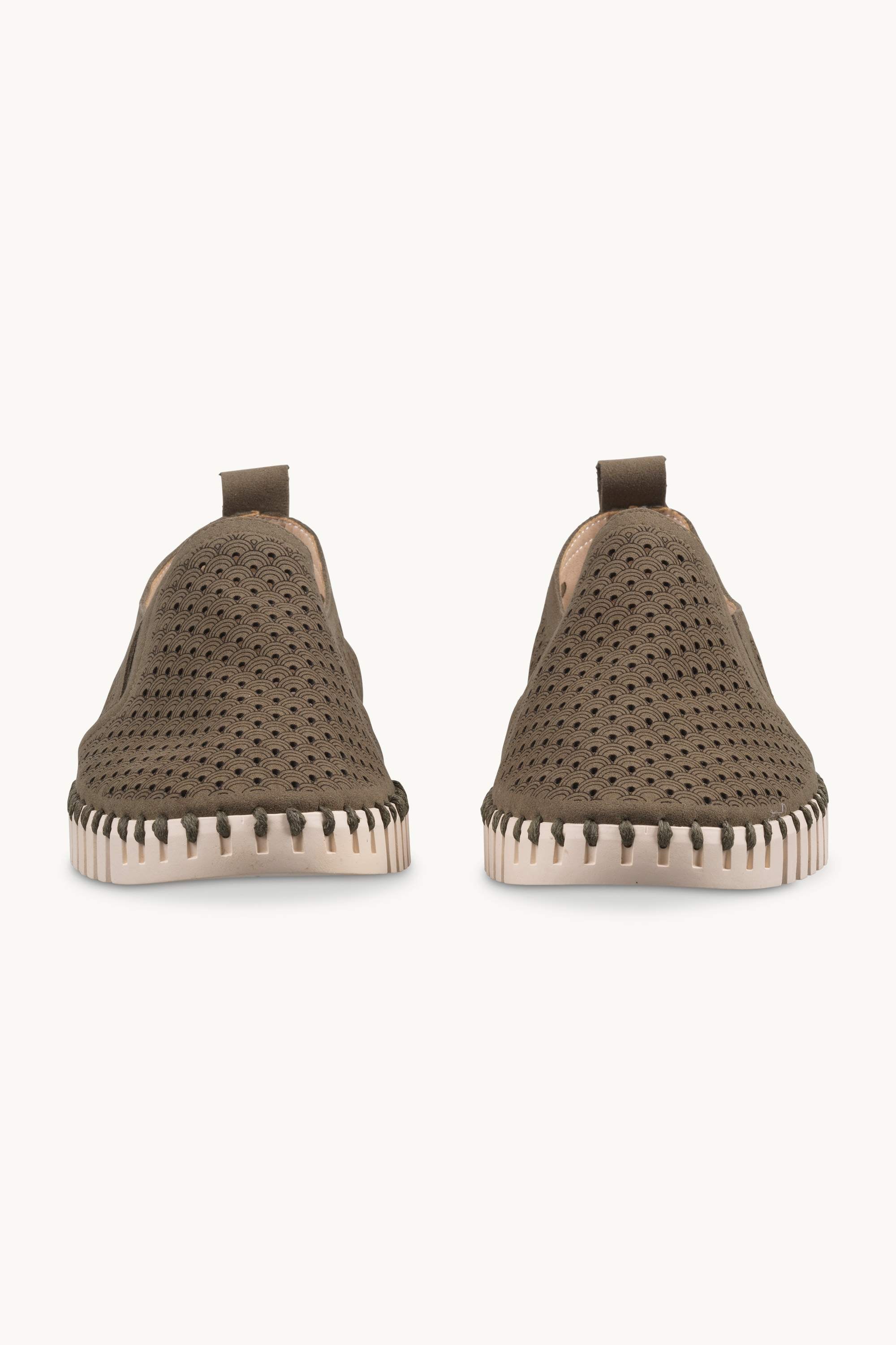 Men’s Comfort Shoes - Deep Olive Pearled Ivory