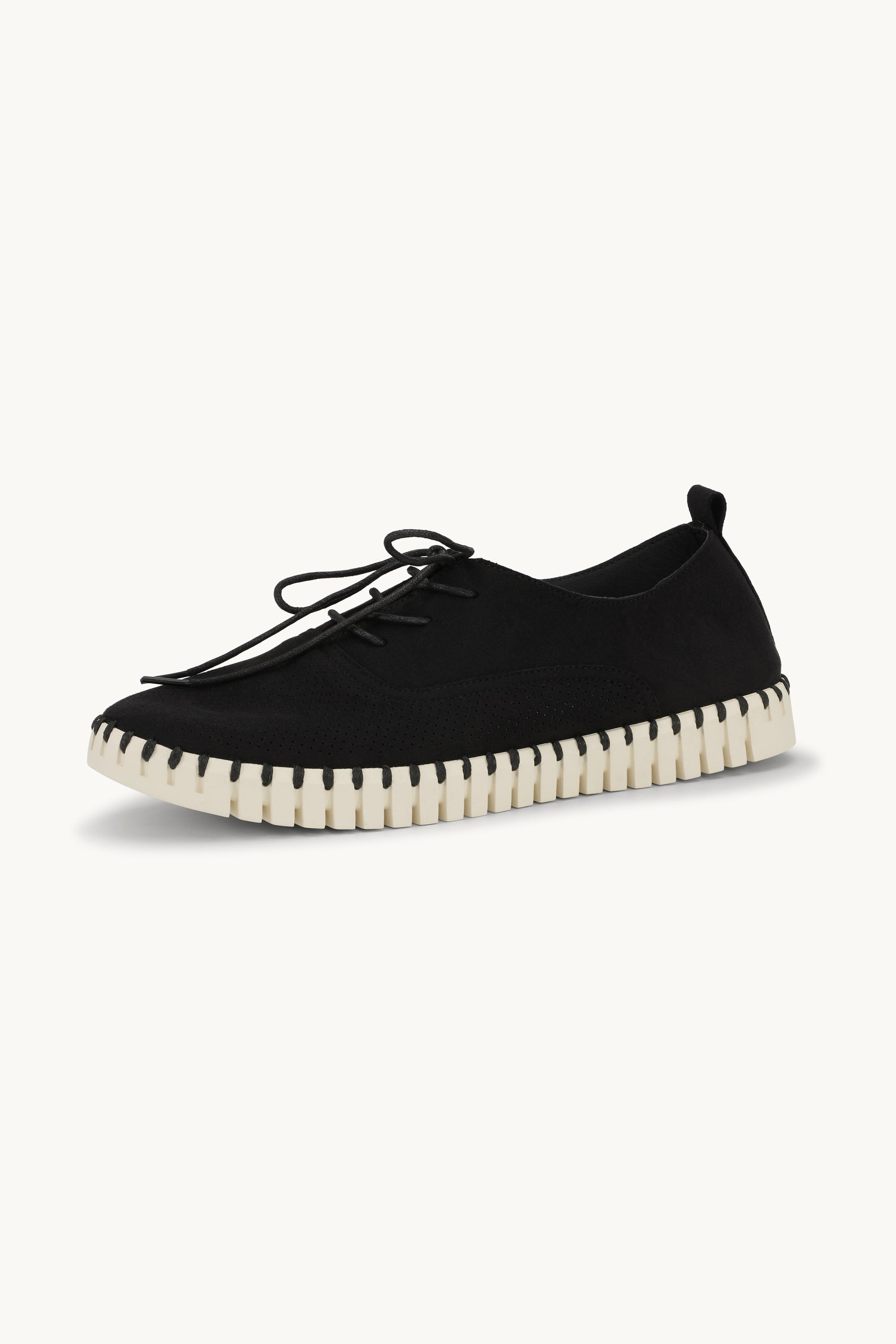 Men’s Shoes With Laces - Black Pearled Ivory