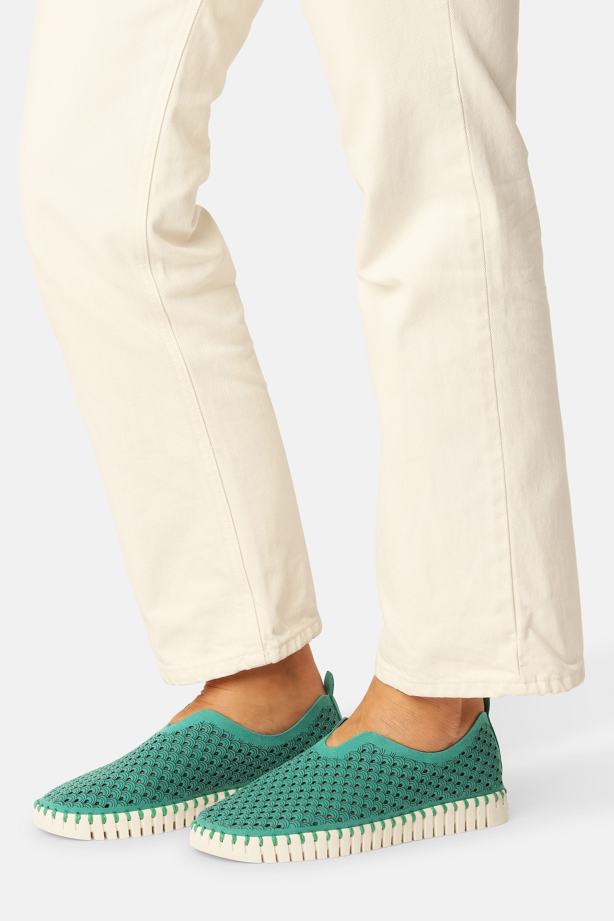 Tulip Mocassins - Spruce Pearled Ivory