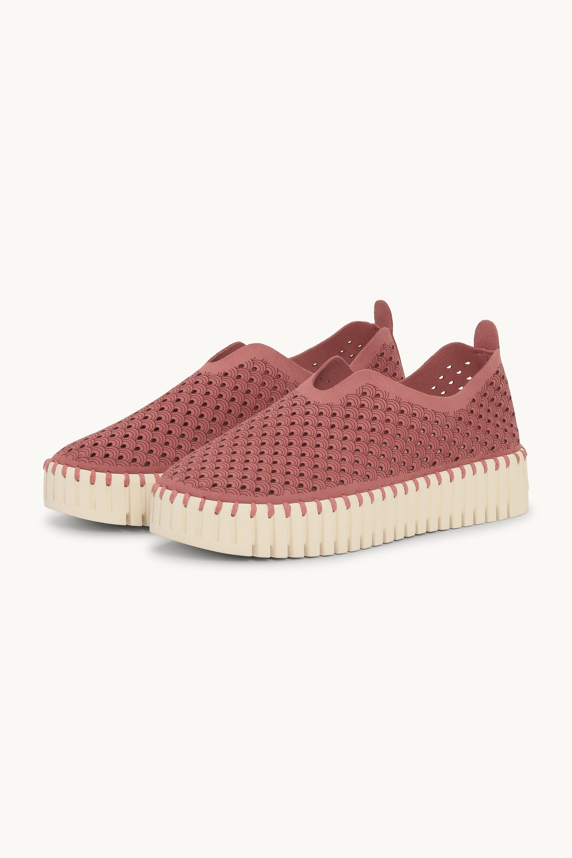 Tulip Chaussures Plateforme - Rouge Pearled Ivory