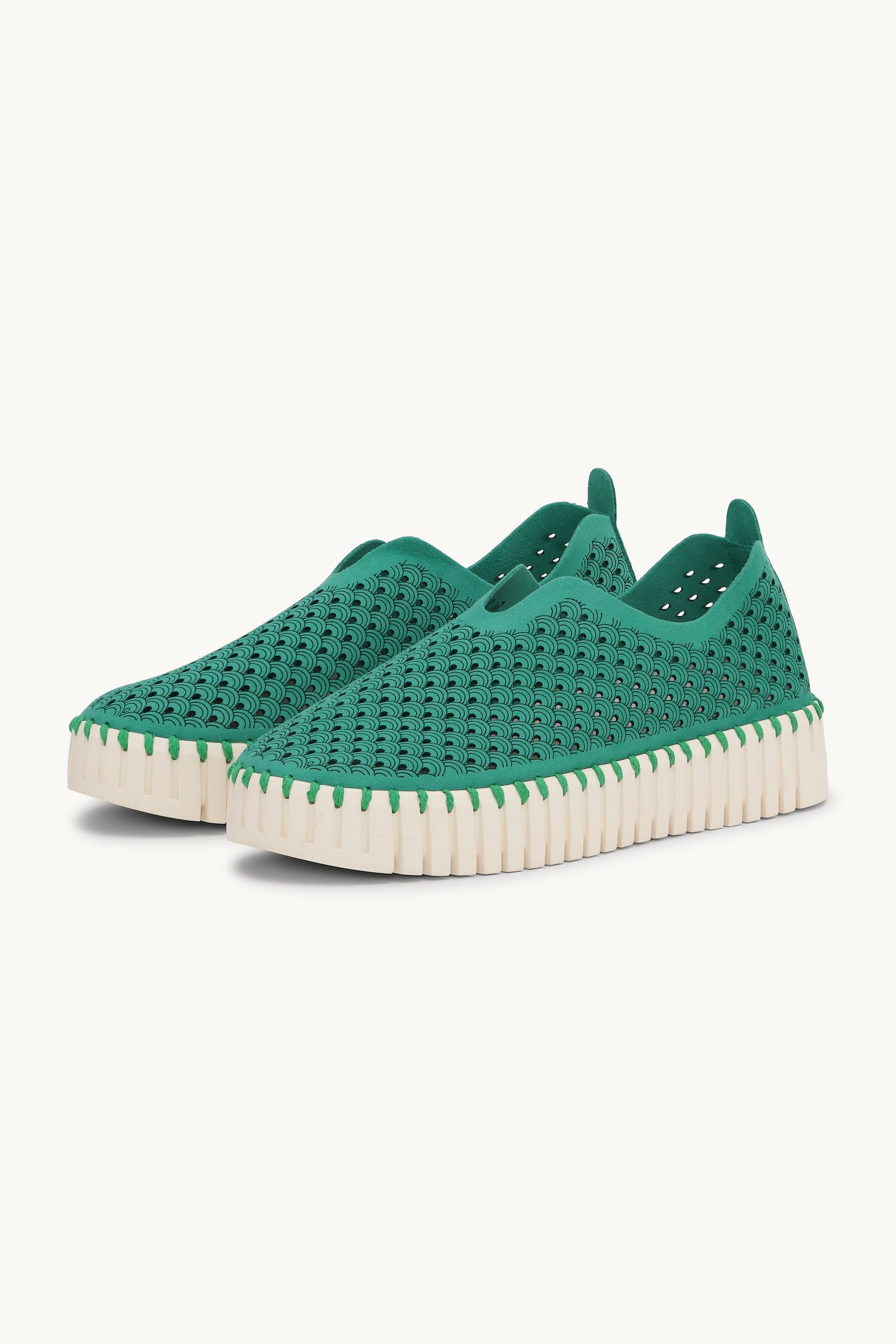 Platform Tulip Flats - Spruce Pearled Ivory