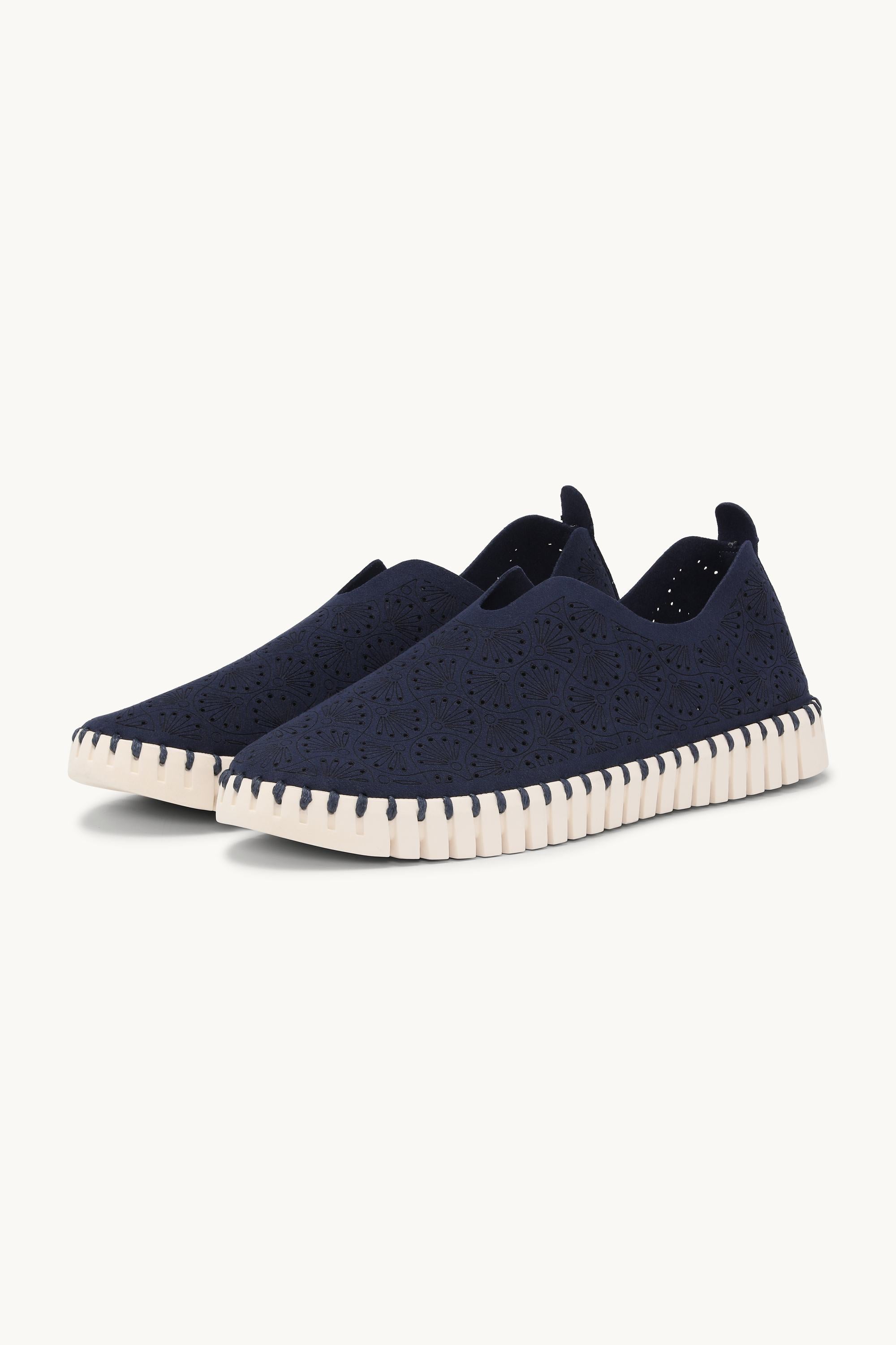 Tulip Organic Flat - Dark Indigo Pearled Ivory