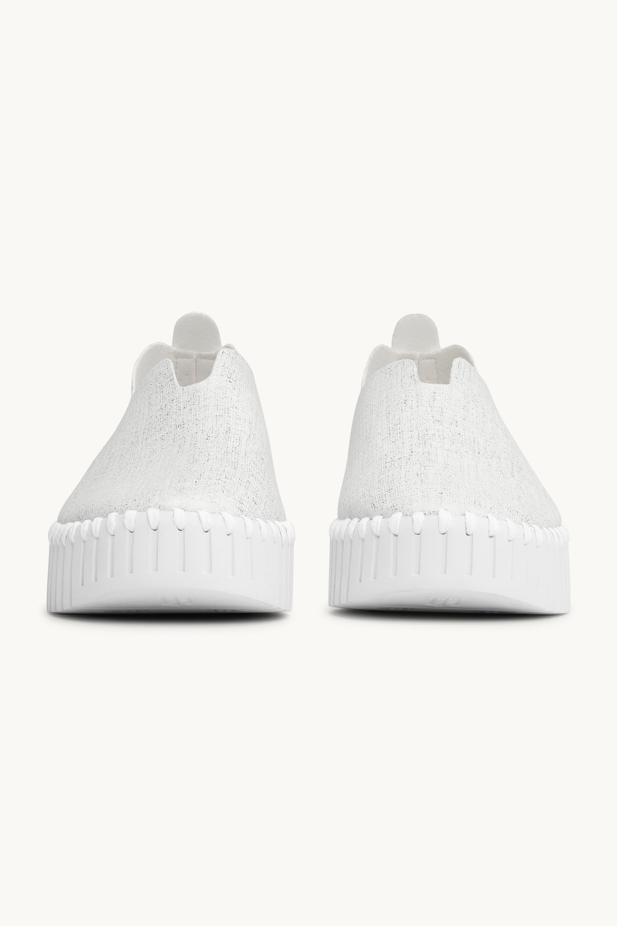 Tulip Chaussures Plateforme Pailletées - White White