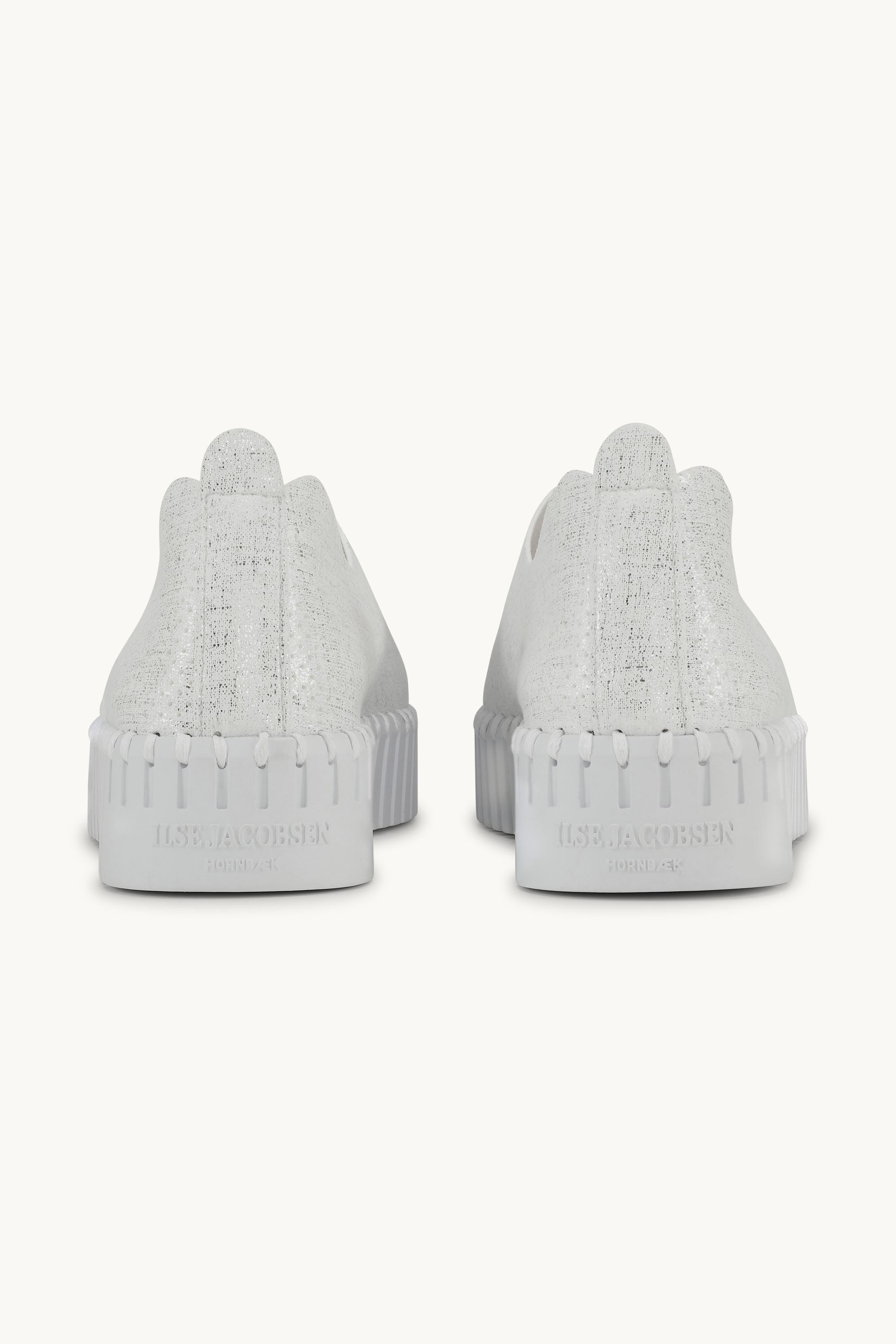 Tulip Chaussures Plateforme Pailletées - White White