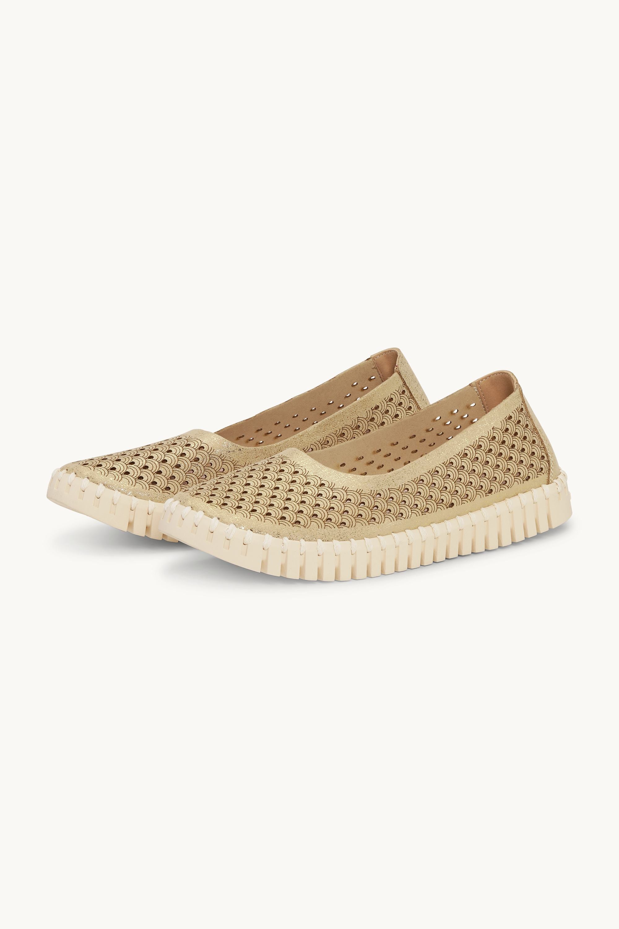 Tulip Chaussures Brillantes - Platin Pearled Ivory