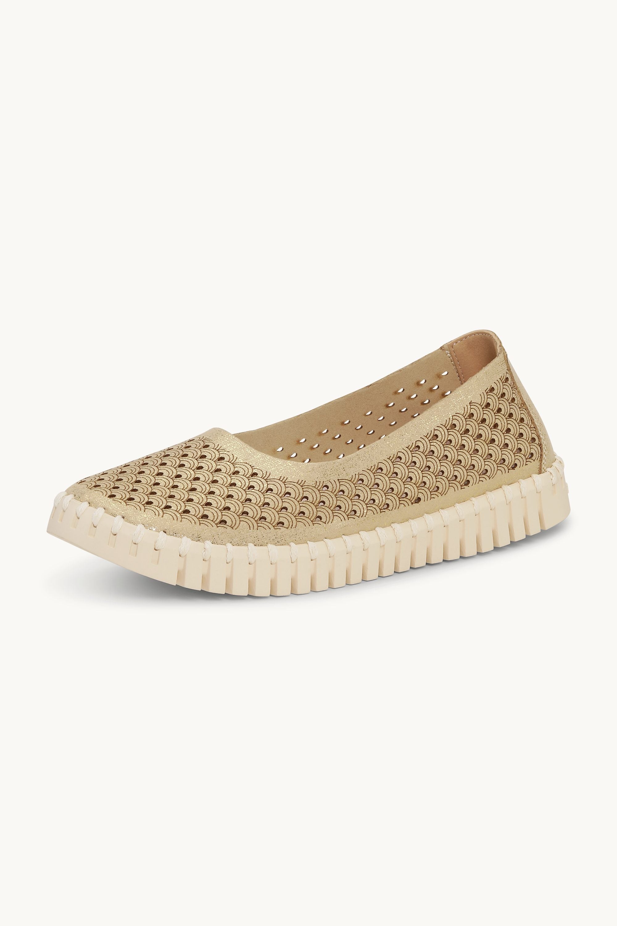 Tulip Chaussures Brillantes - Platin Pearled Ivory