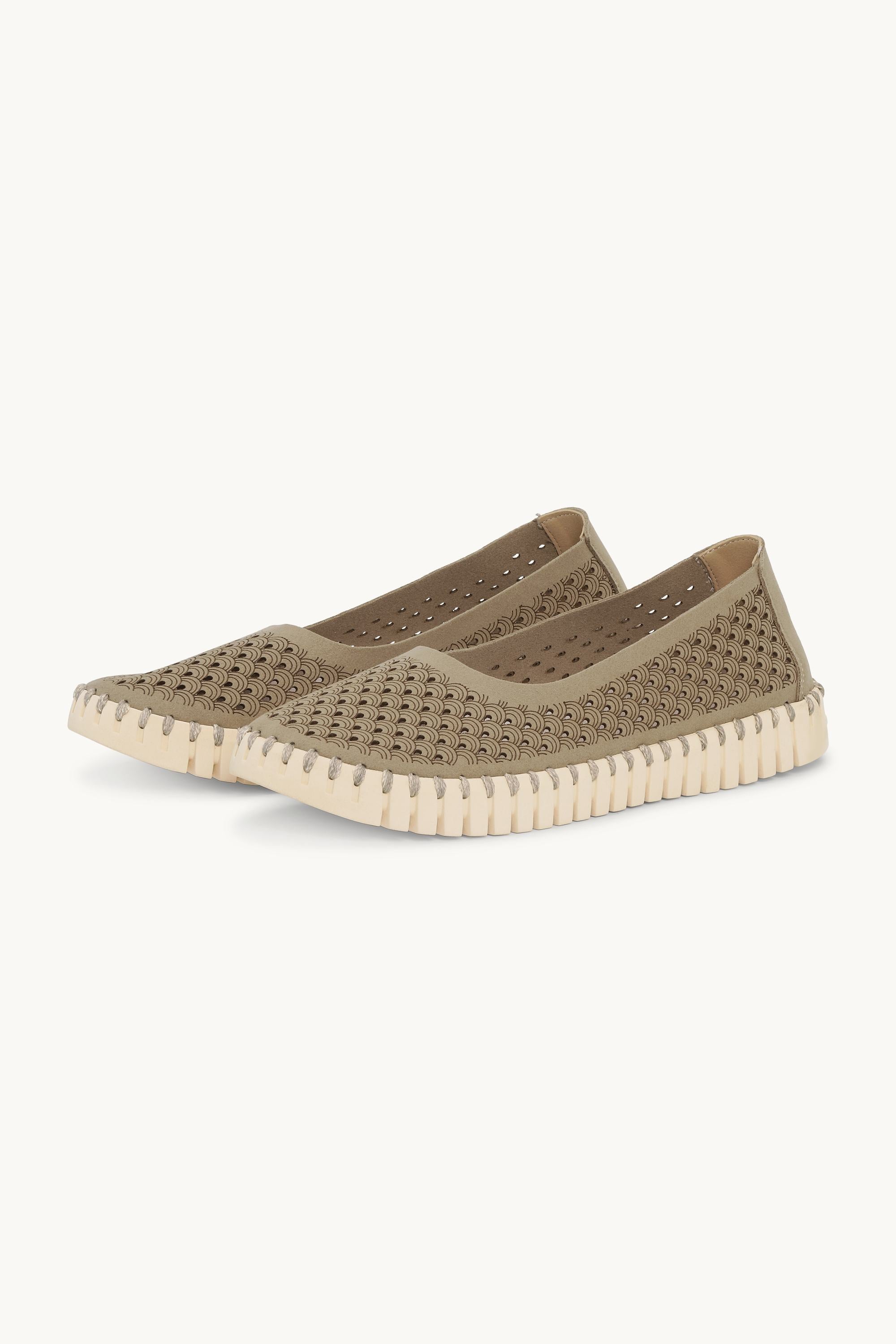 Ballerines - Coriander Pearled Ivory