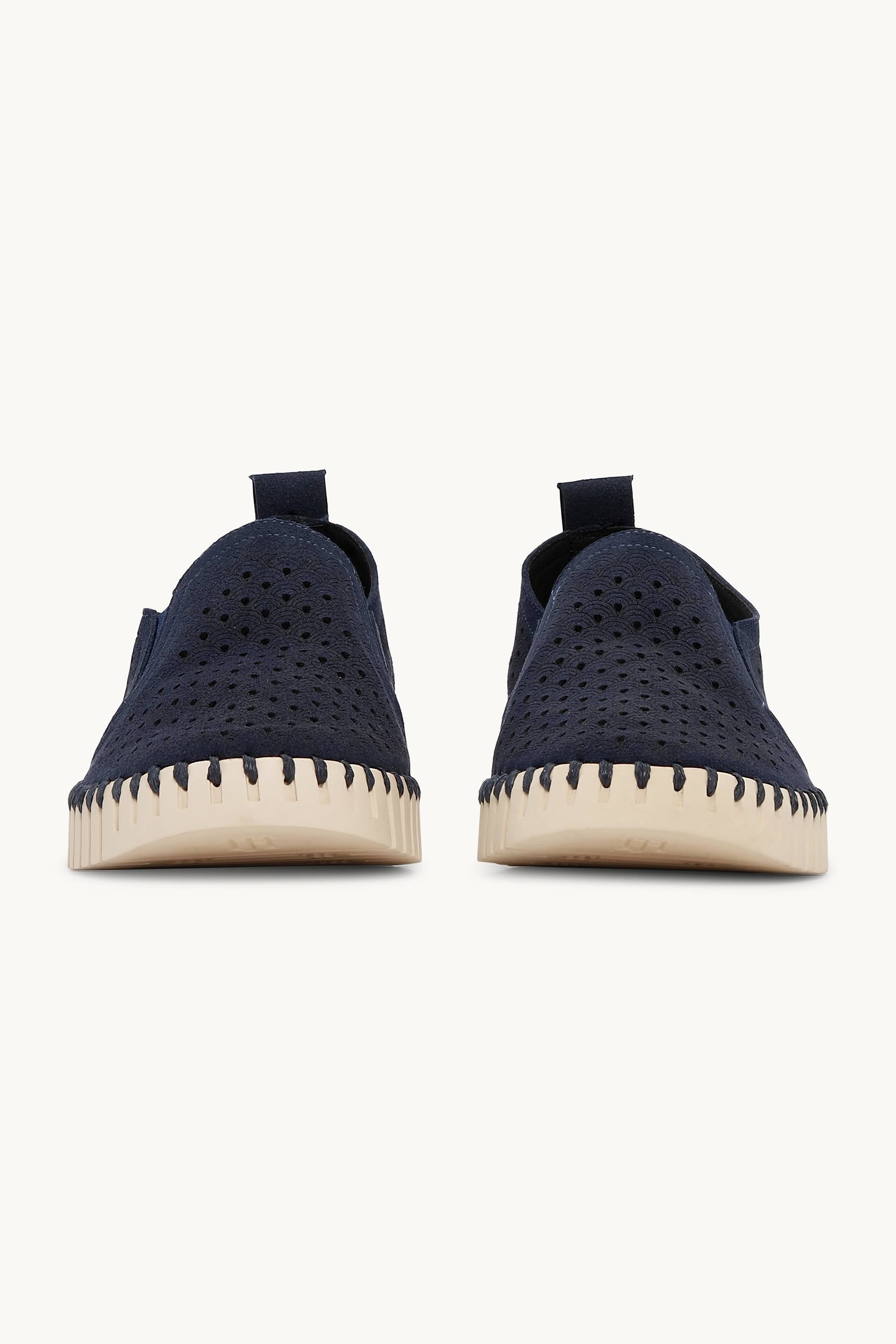 Tulip Flats - Dark Indigo Pearled Ivory
