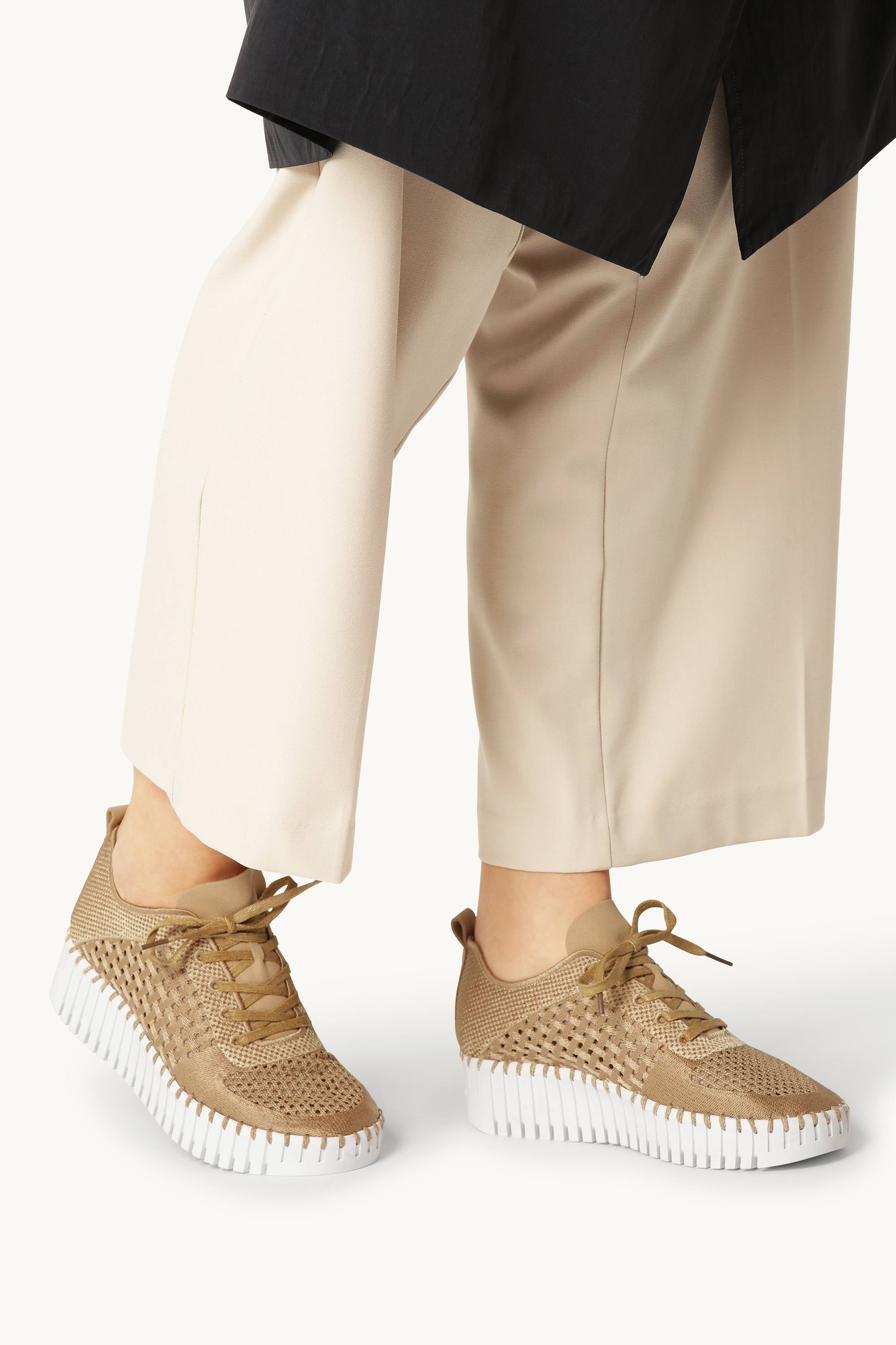 Tulip Chaussures À Lacets - Latte White