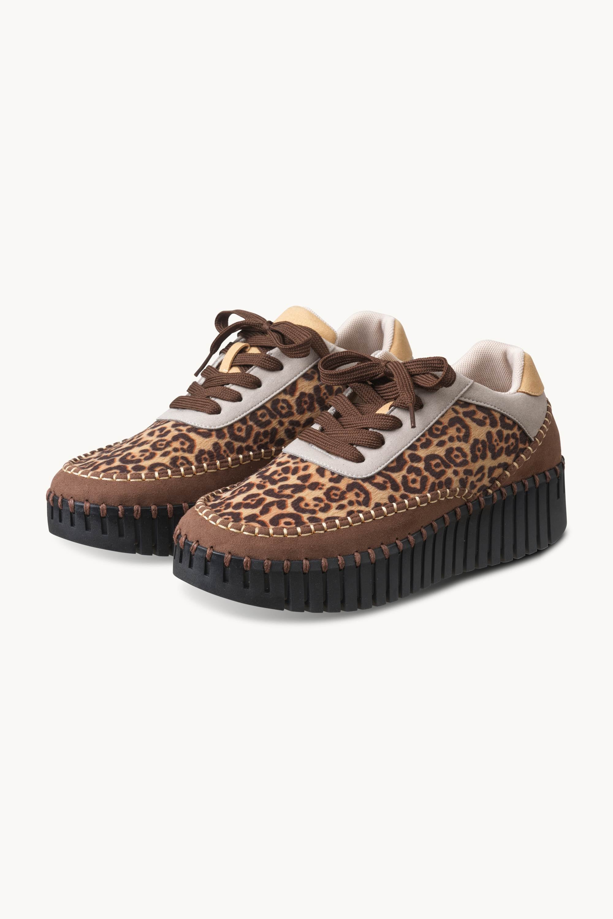 Tulip Sneaker Mix Leo - Brown Black