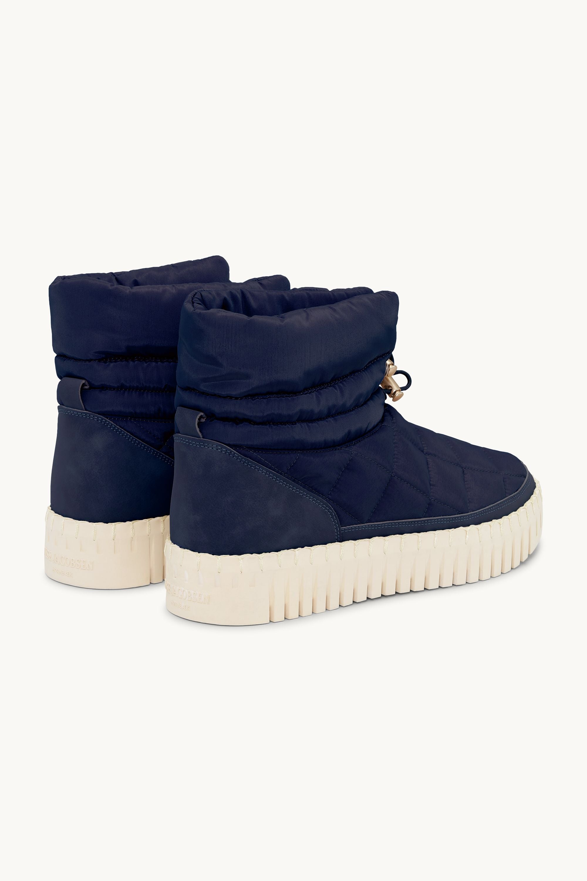 Tulip Padded Winter Boot - Dark Indigo Pearled Ivory