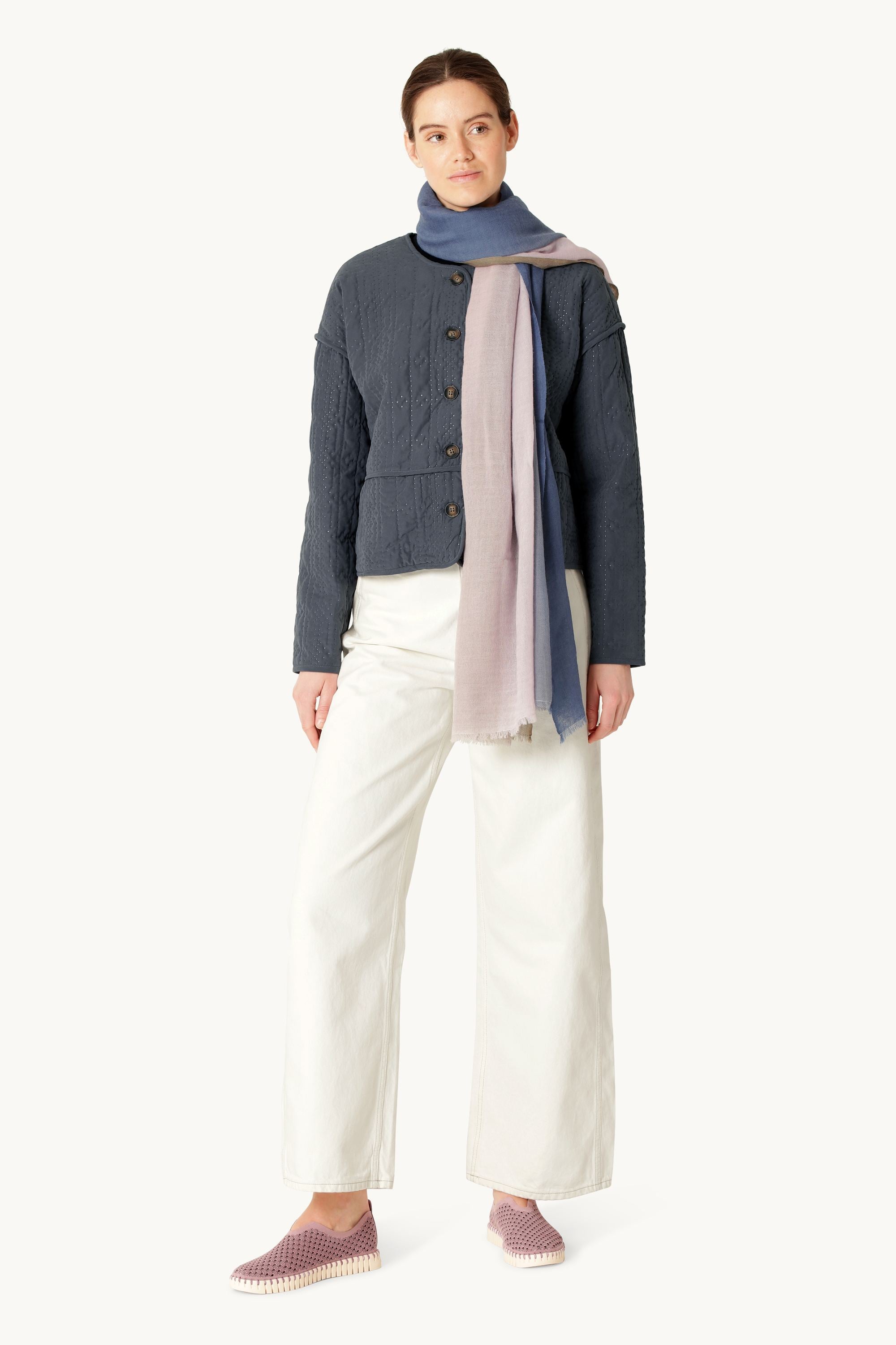 Dip Dye Scarf - Mauve Dip Dye