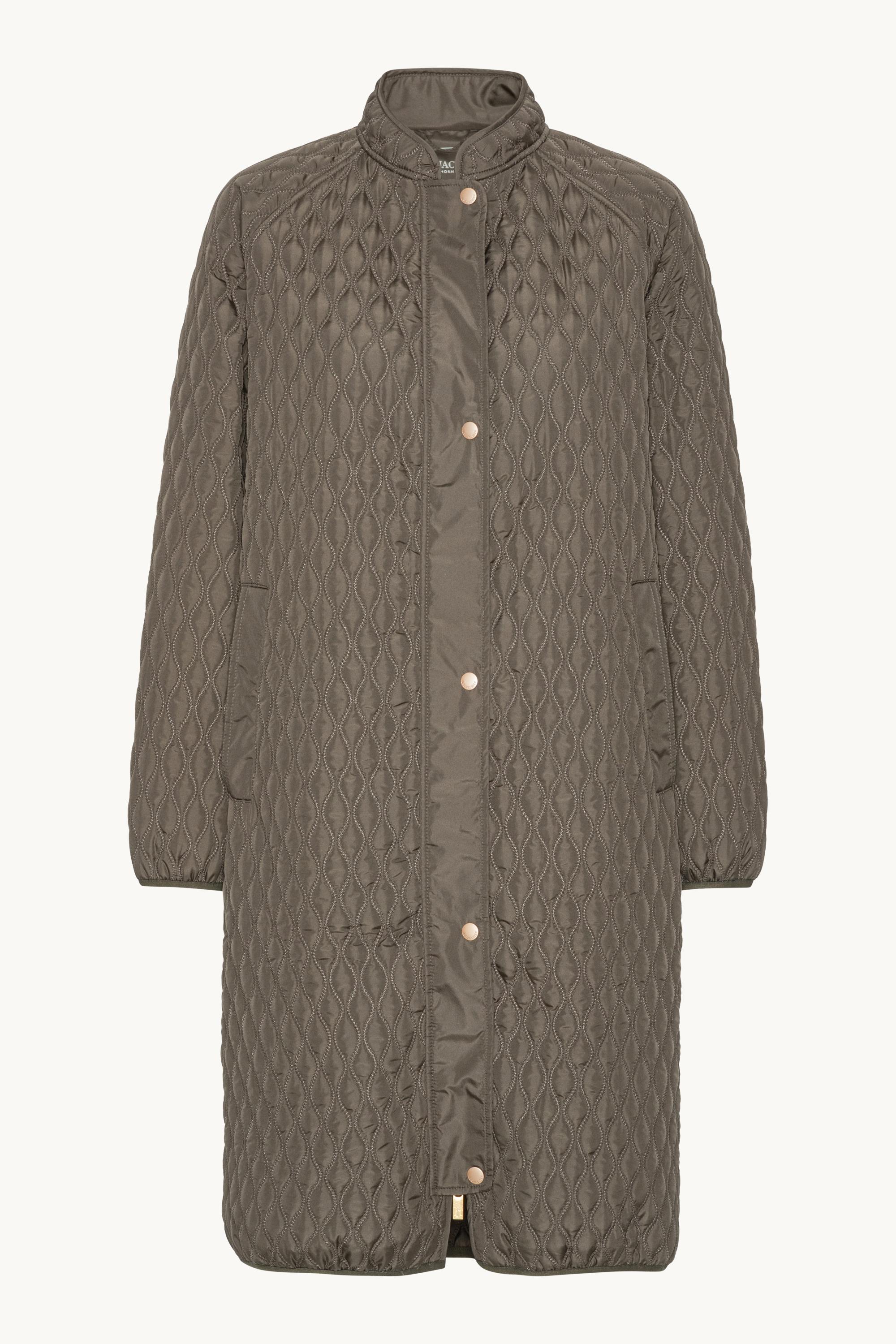 Long Quilt Coat - Tarmac