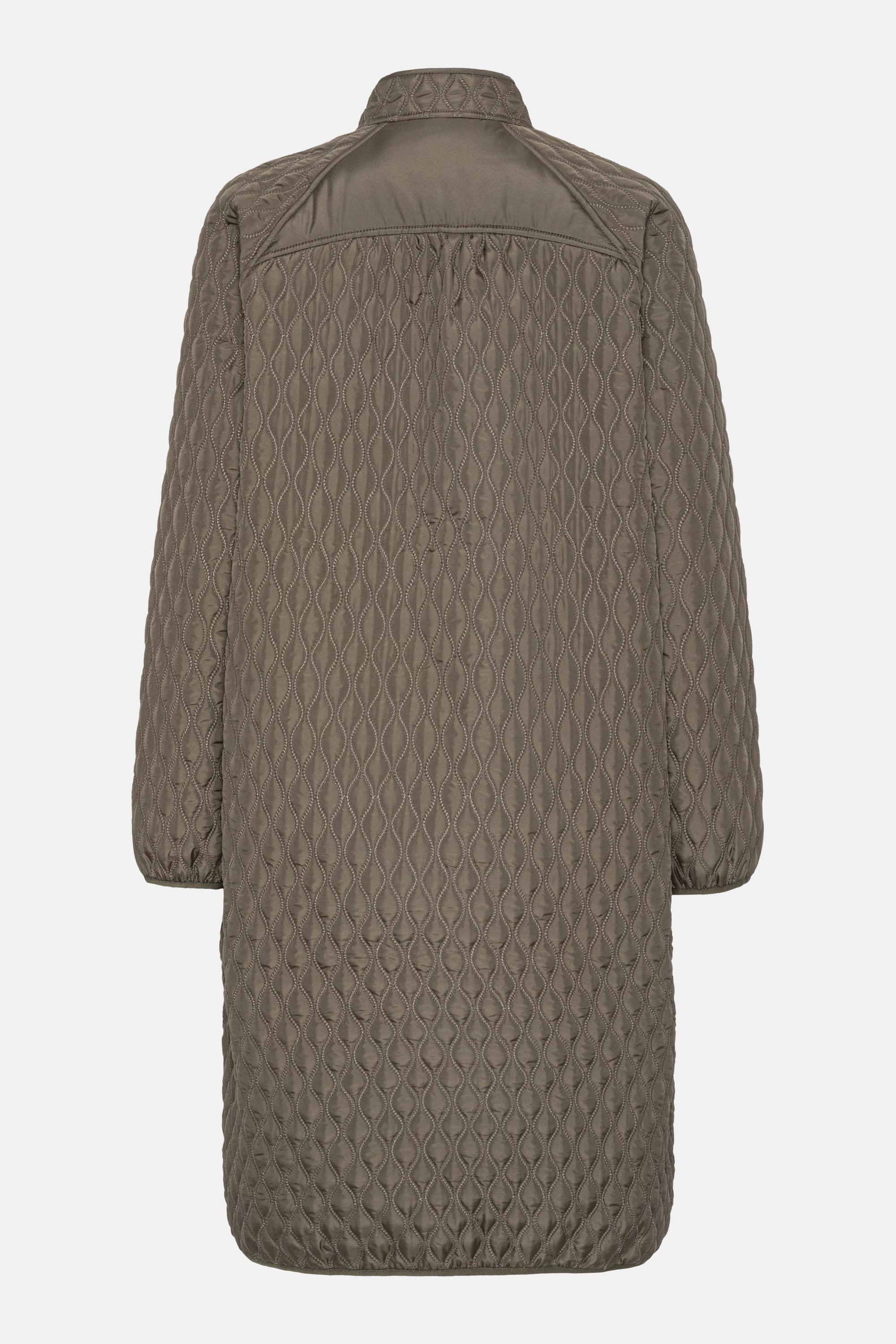 Long Quilt Coat - Tarmac