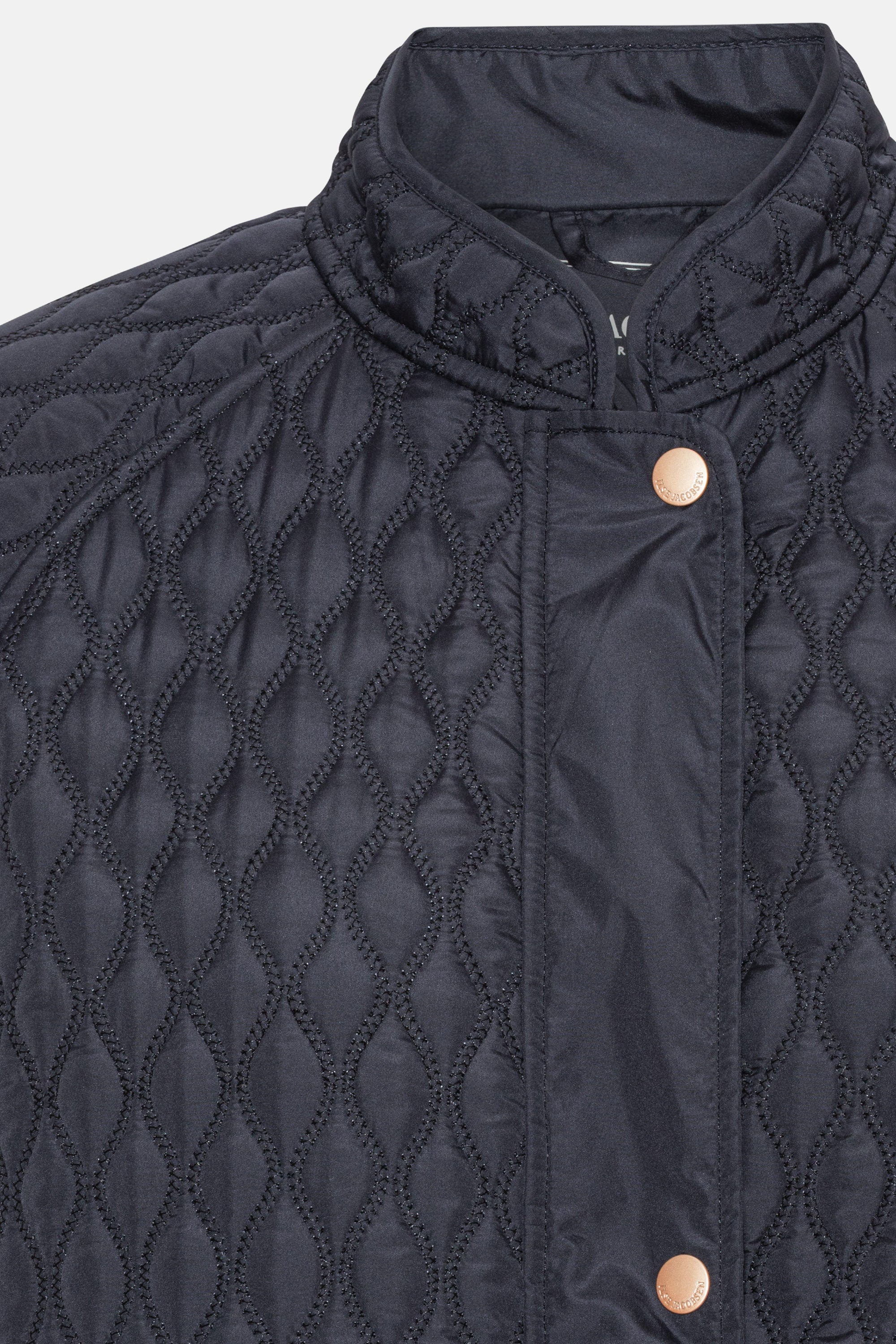 Long Quilt Coat - Dark Indigo