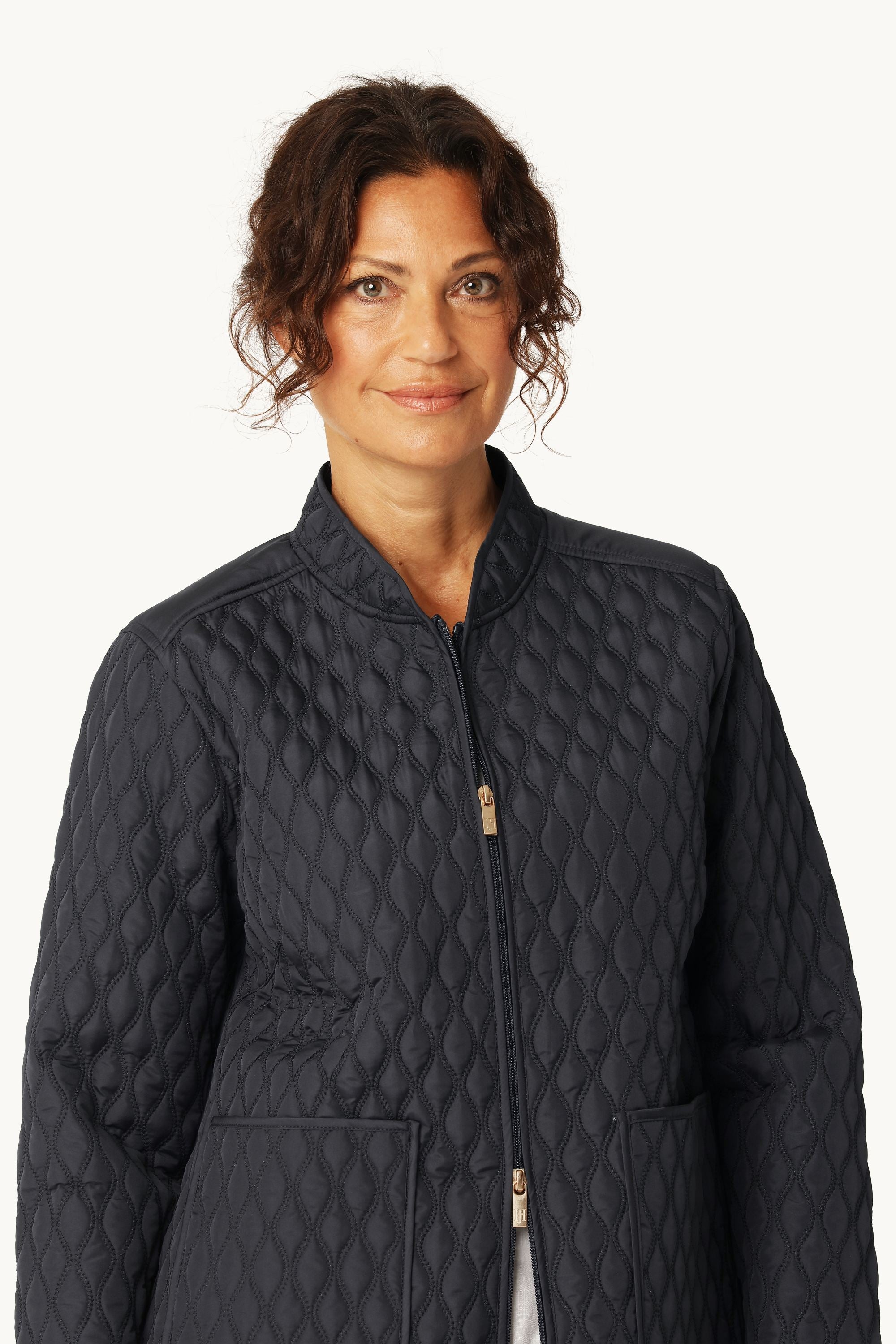 Short Quilt Jacket - Dark Indigo