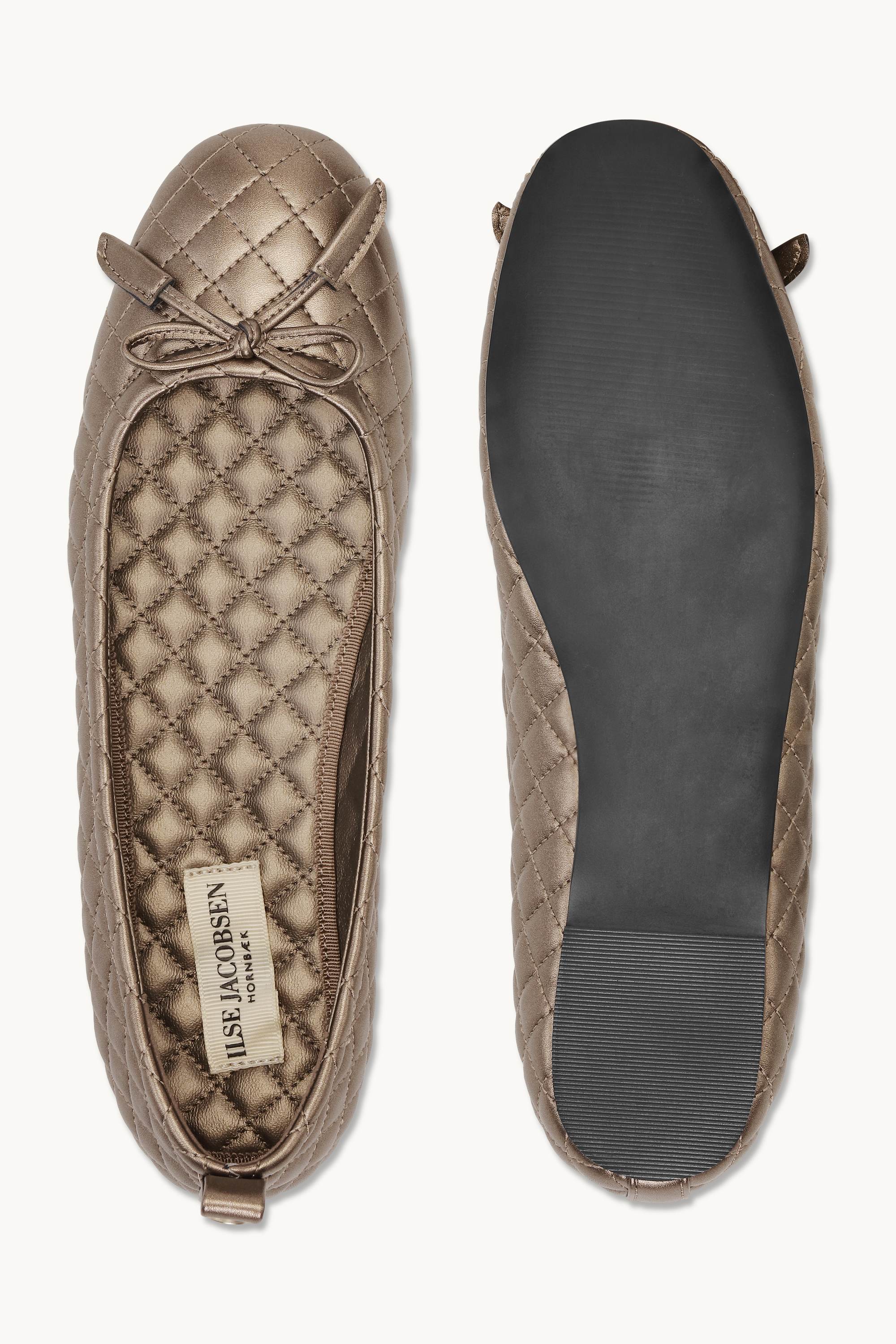 Quilted Ballerina - Metallic Copper Black