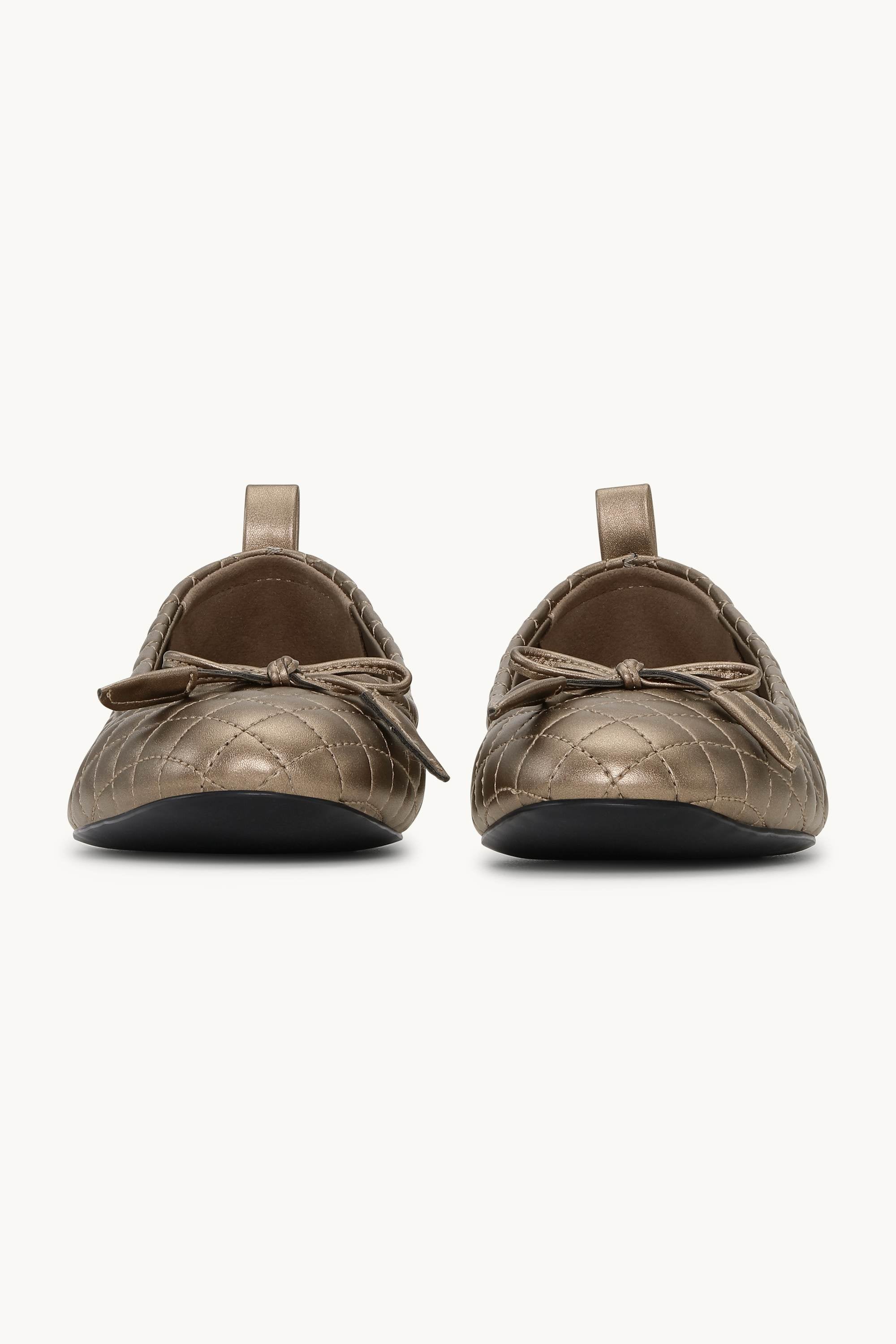 Quilted Ballerina - Metallic Copper Black