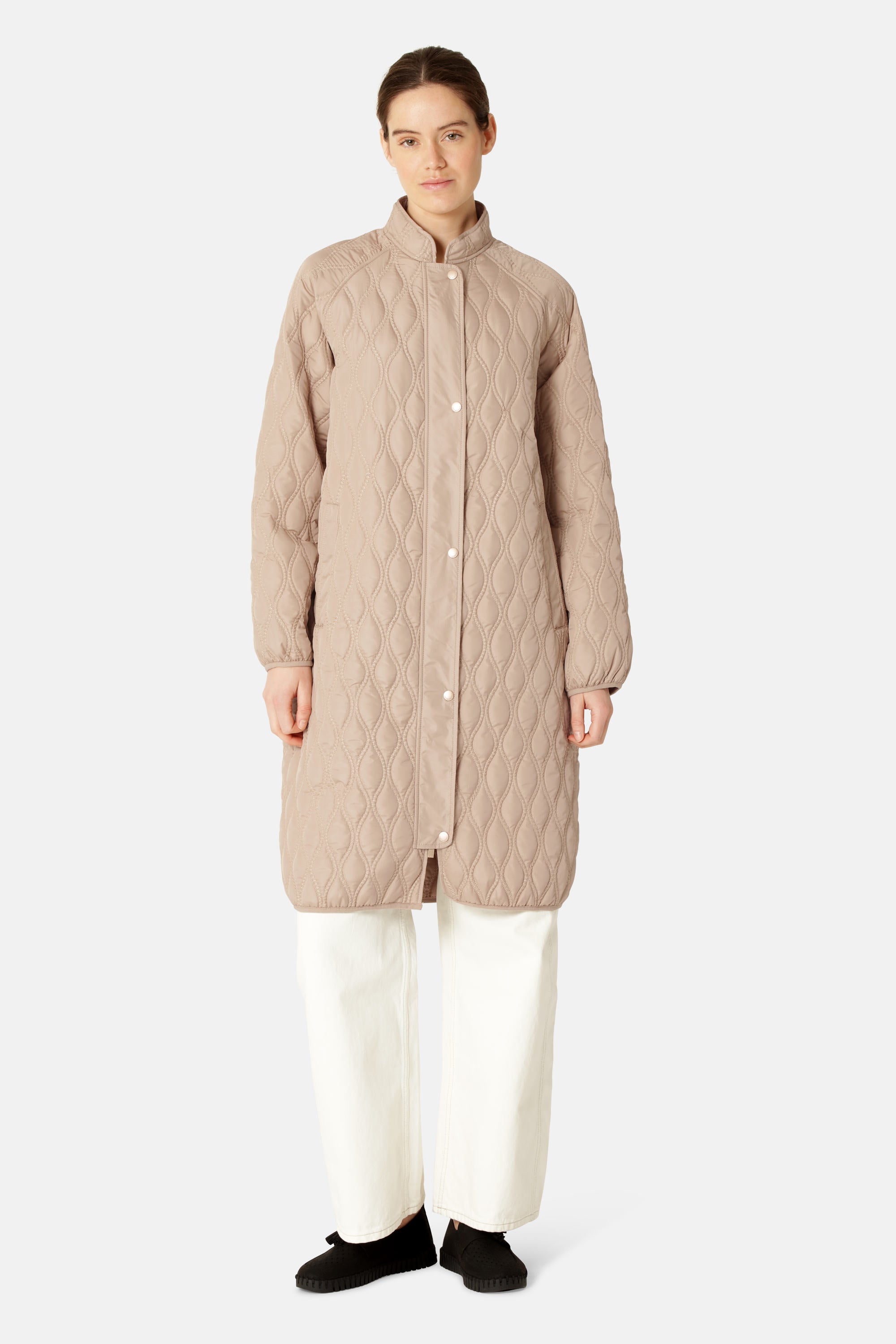 Long Quilt Jacket - Wheat