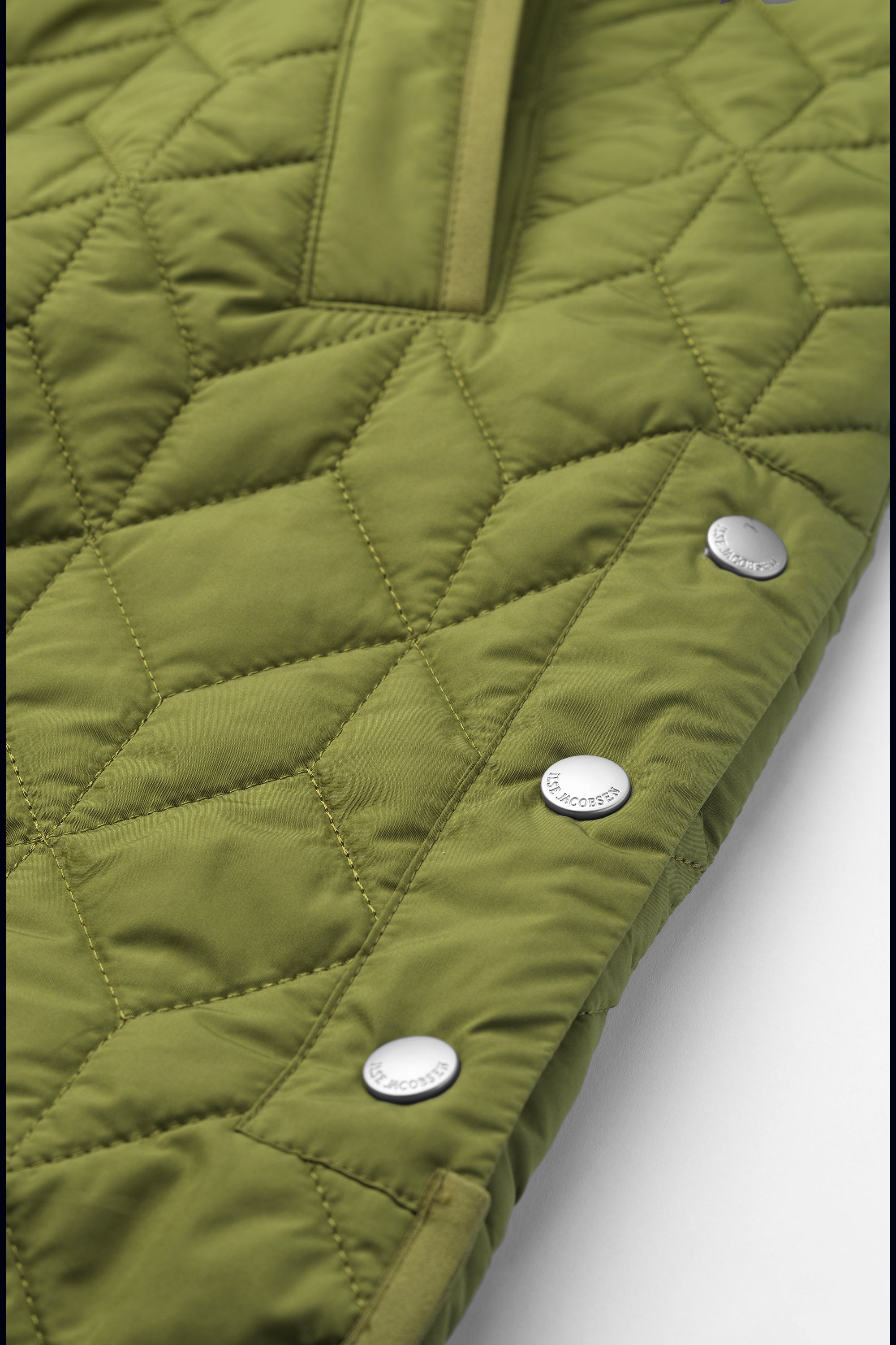 Long Padded Quilt Jacket - Sphagnum