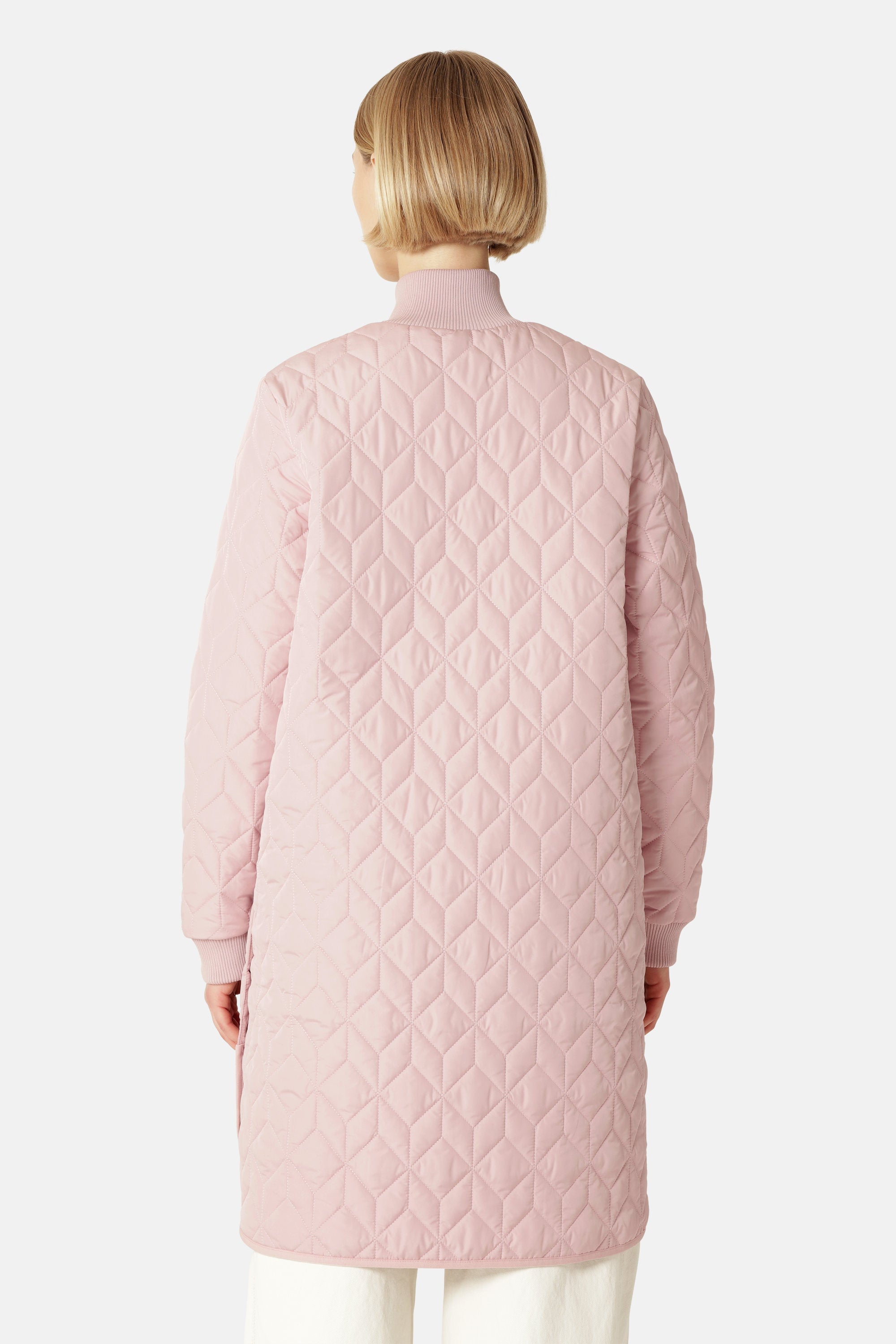 Veste Longue Matelassée - Burnished Lilac