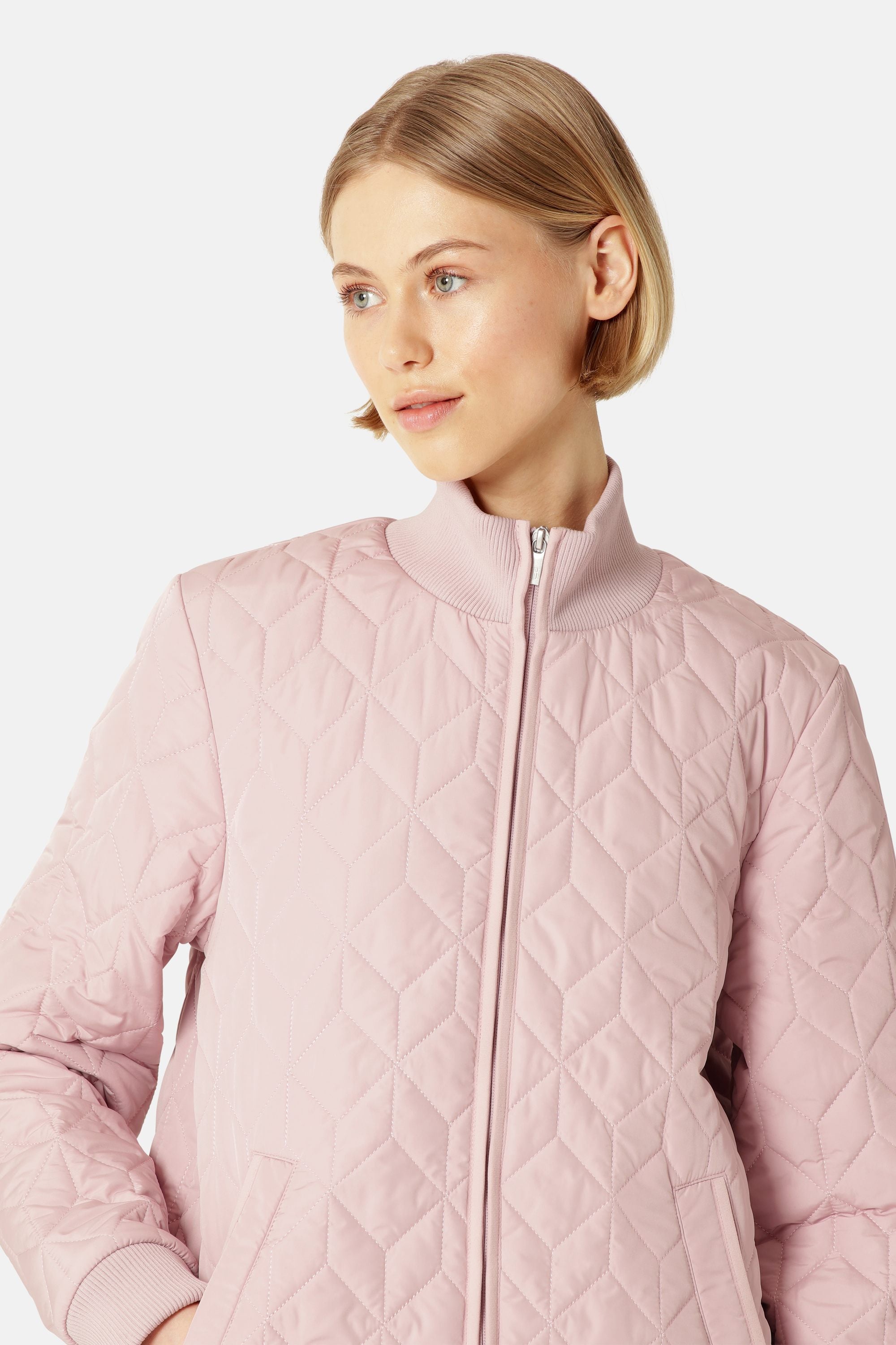 Veste Longue Matelassée - Burnished Lilac