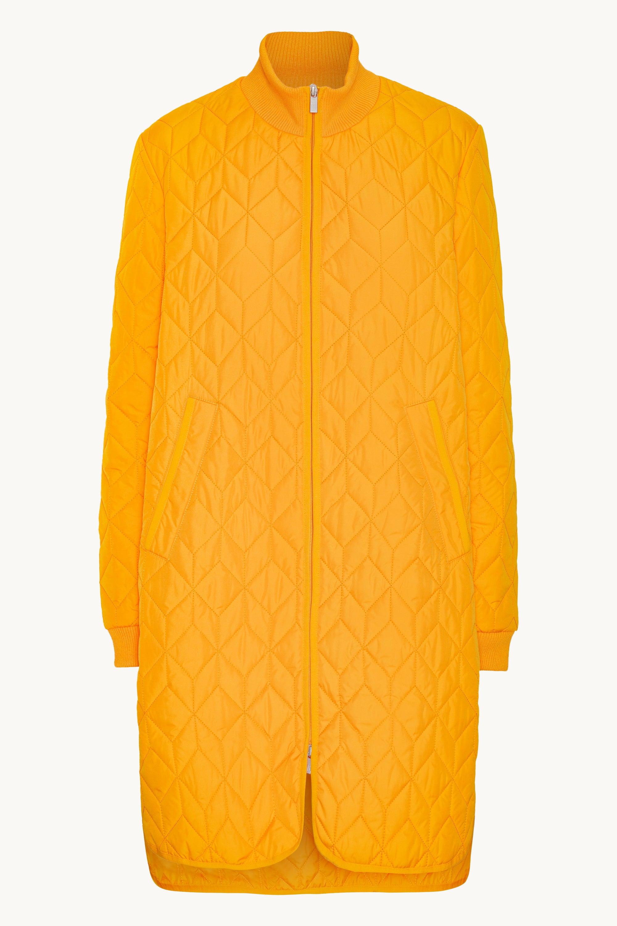 Veste Longue Matelassée - Flame Orange