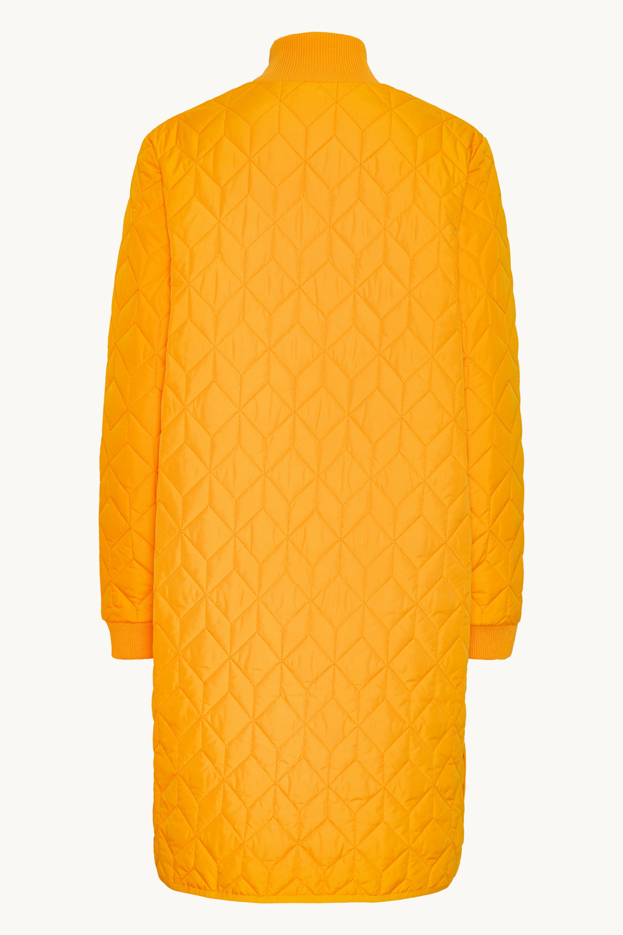 Veste Longue Matelassée - Flame Orange
