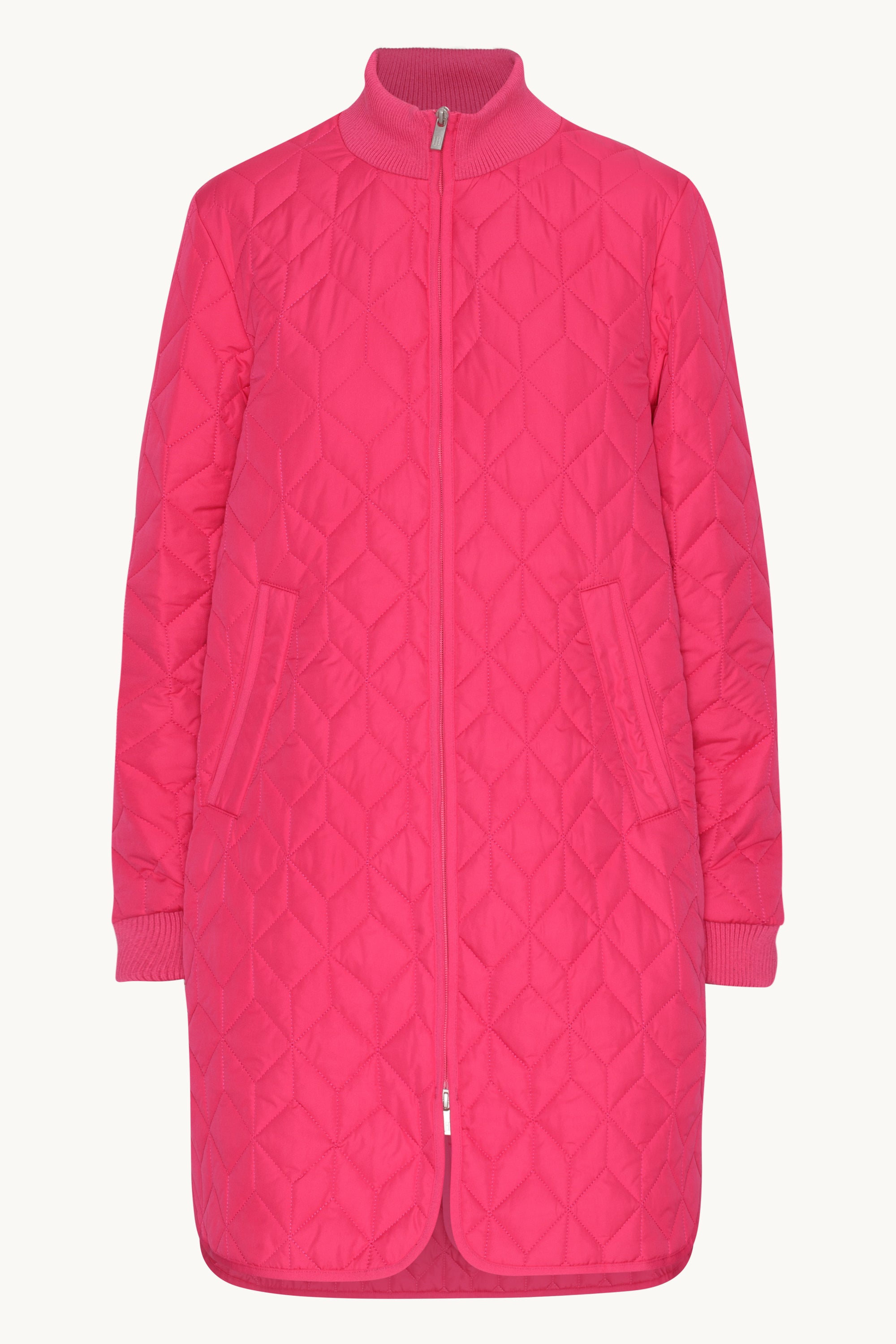 Veste Longue Matelassée - Magenta