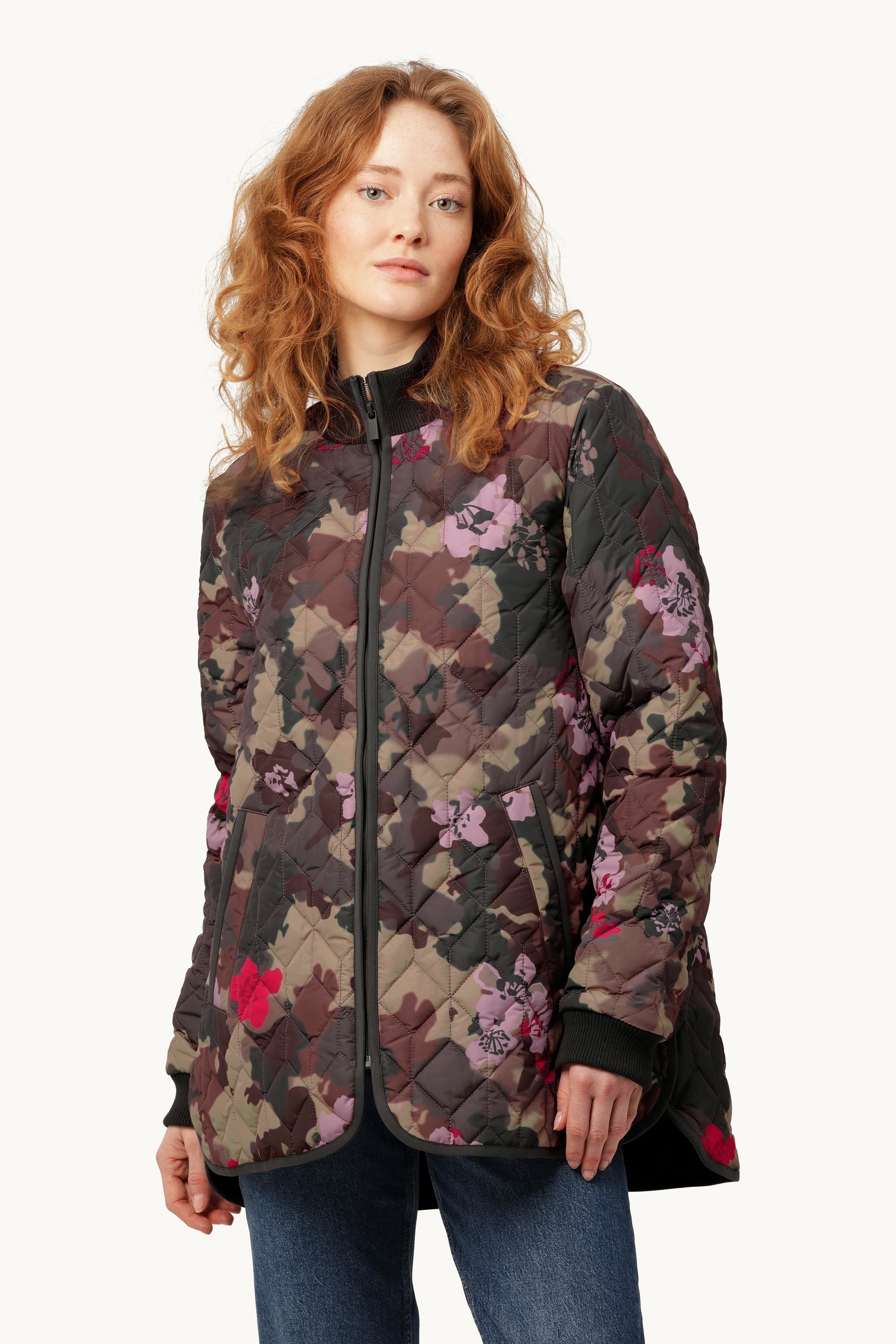 Veste matelassée - Motif camouflage floral