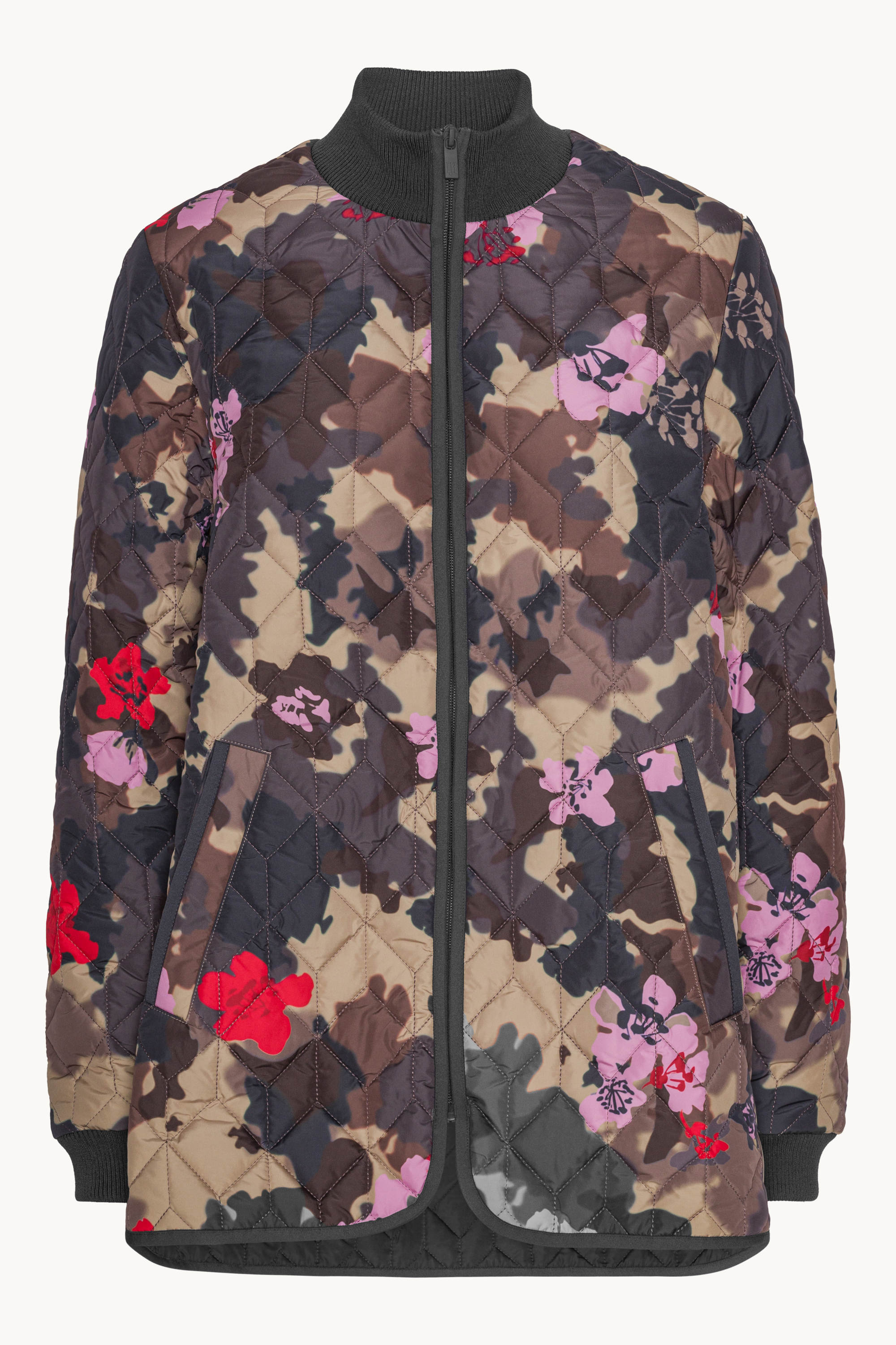 Veste matelassée - Motif camouflage floral