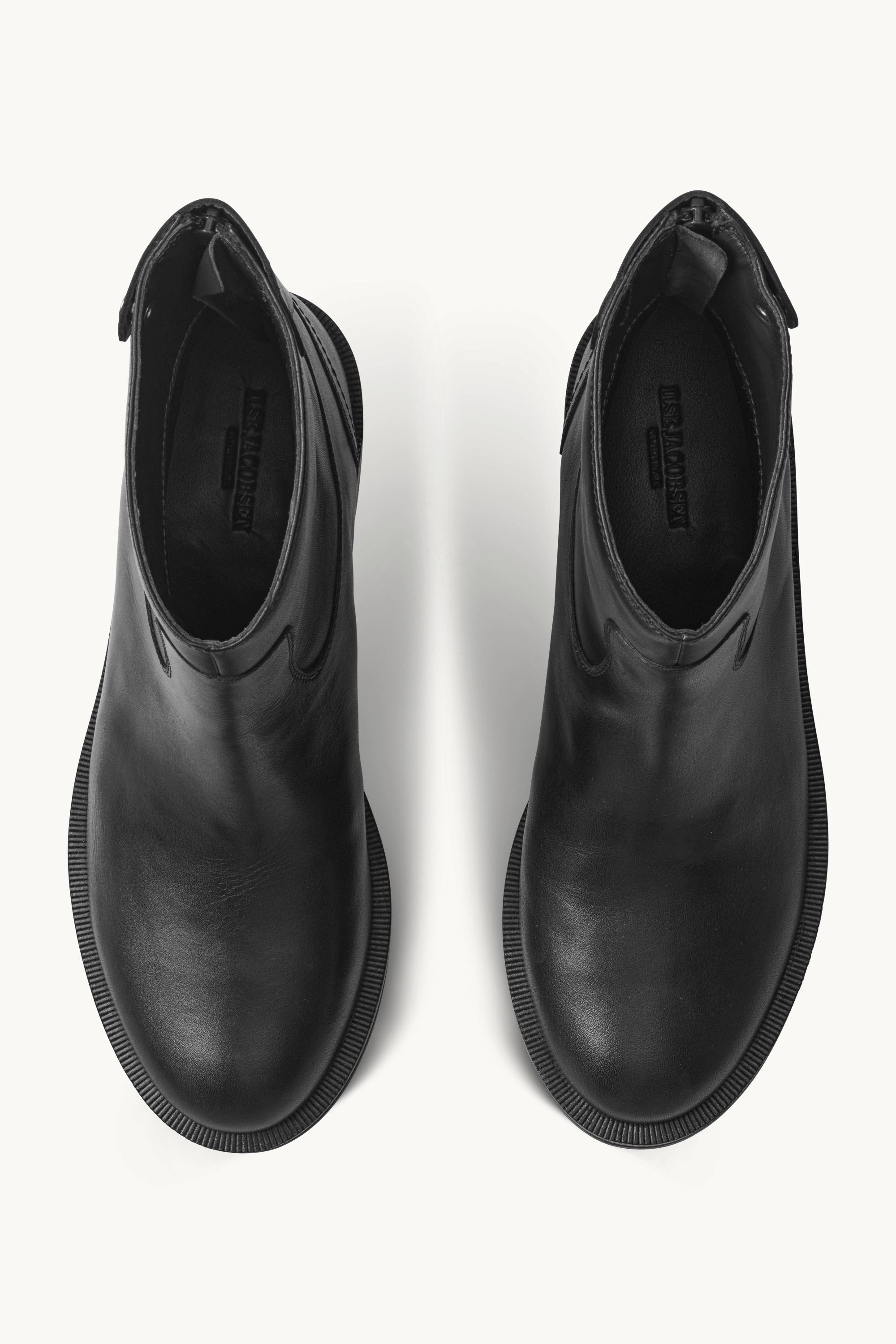 Leather Ankle Boots - Black Black