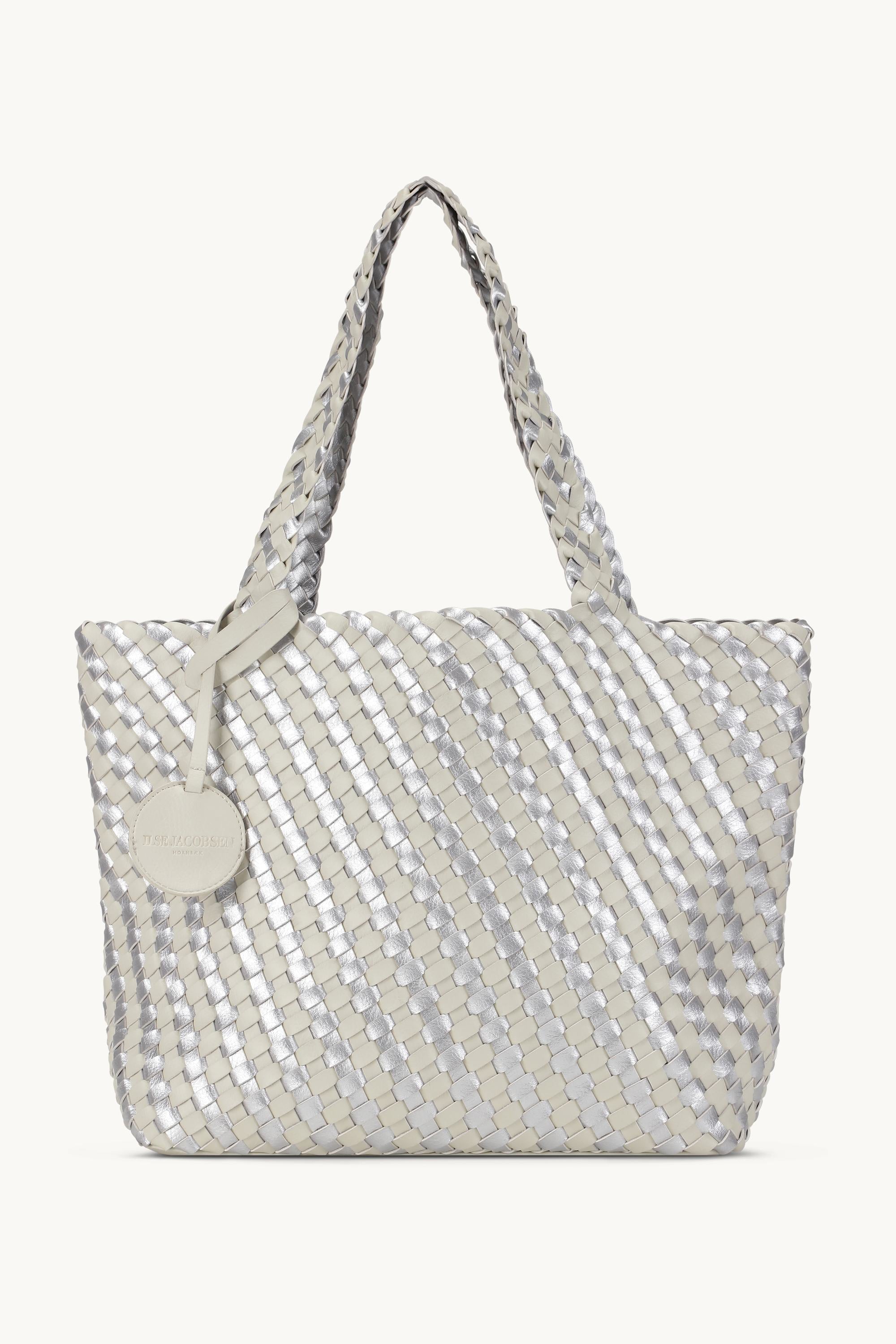 Tote Bag Braided - Milk Creme Silver