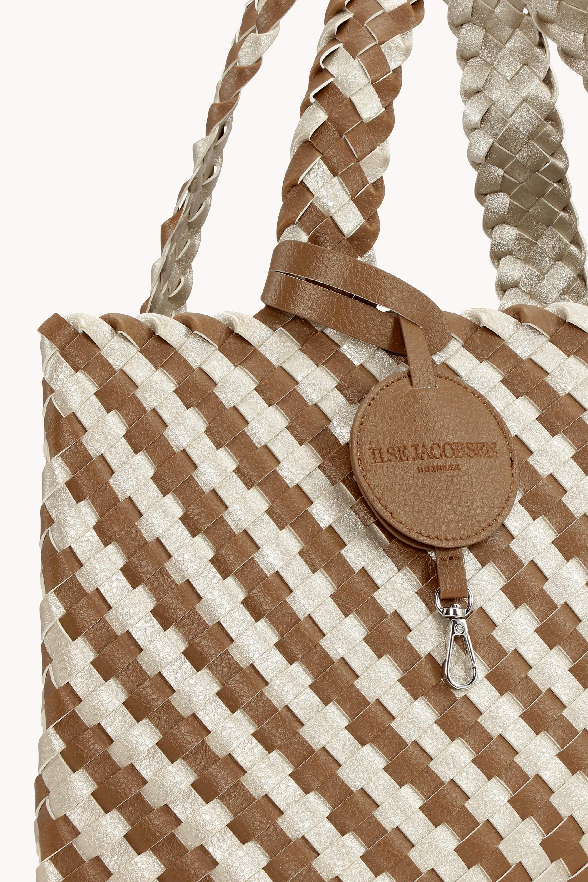 Tote Bag Braided - Goldy Sand Dollar Metallic